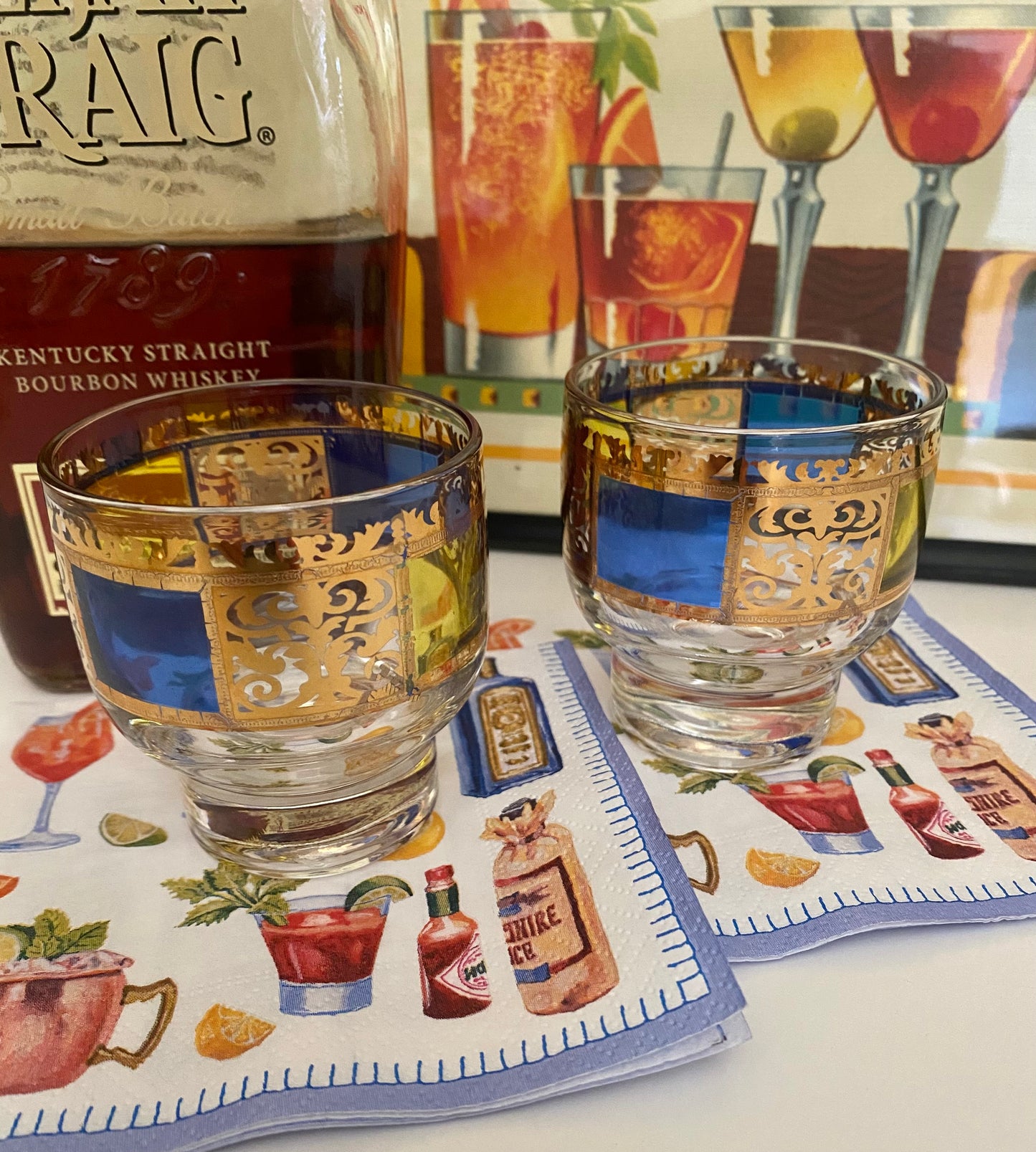 Culver Riviera Footed Whiskey (Pair) 3 Available