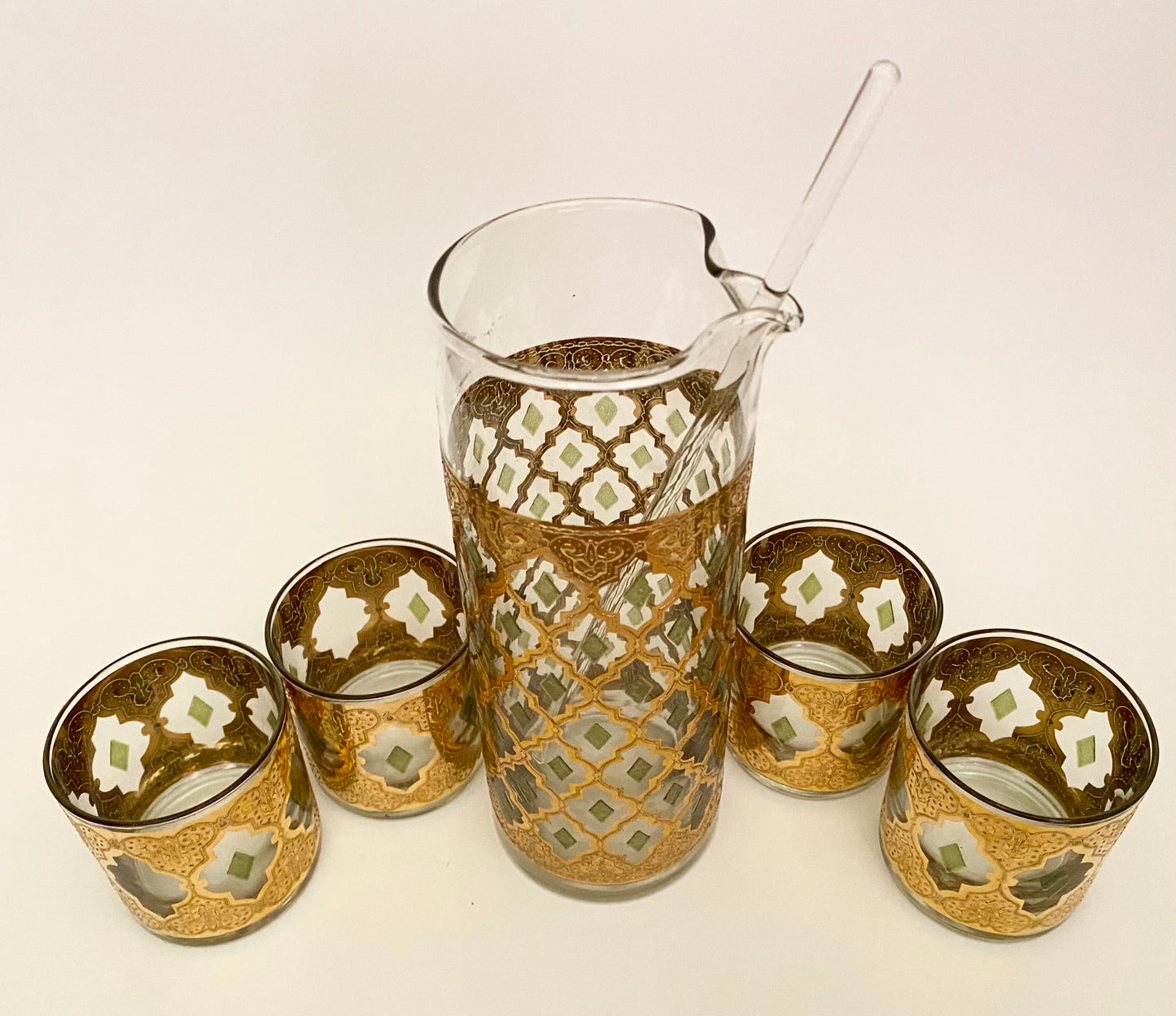 Culver Valencia Pitcher Set with Stir Stick