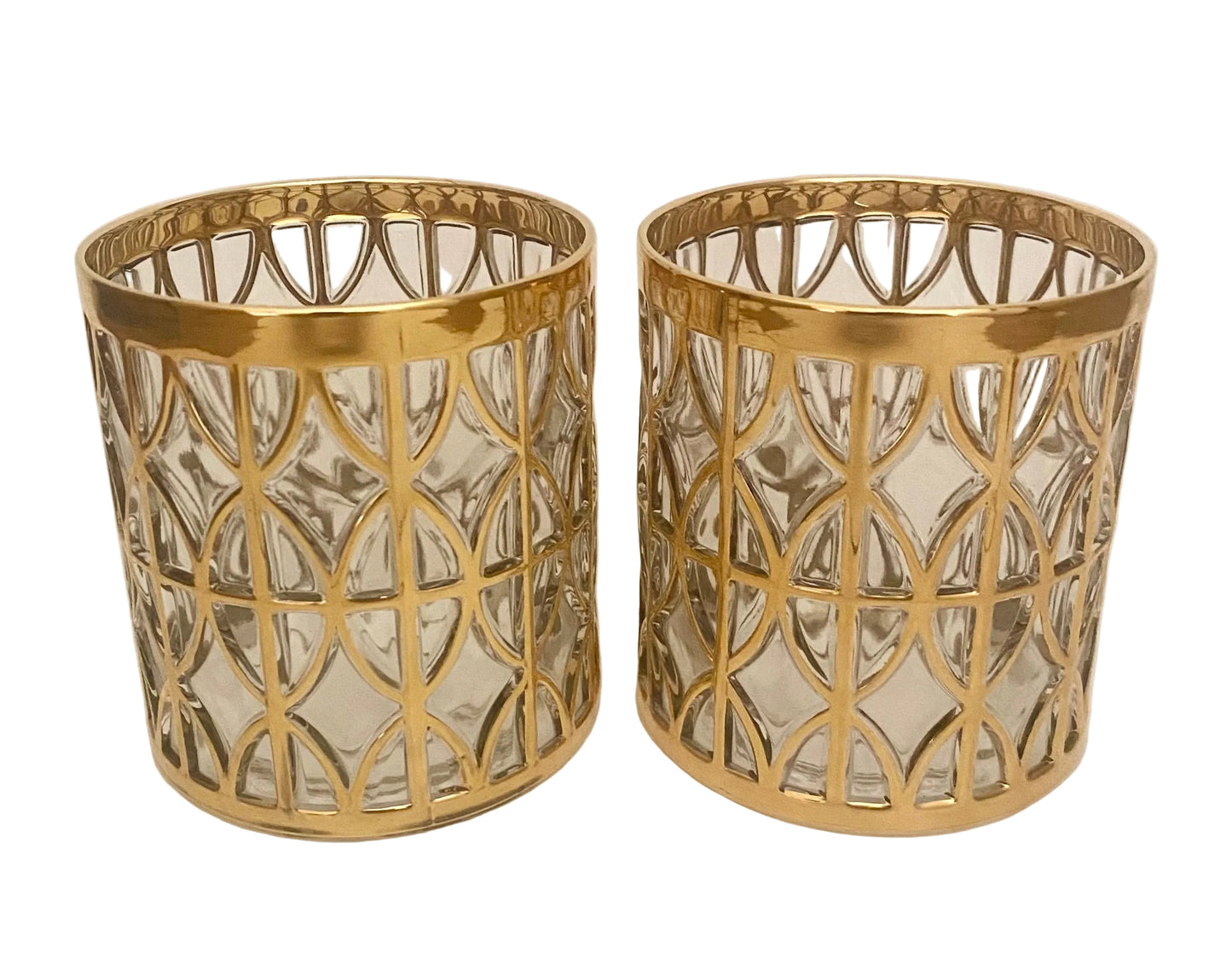Imperial Glass El Tabique De Oro Lowballs (Pair) 2 Available