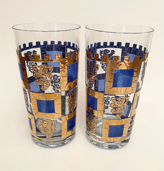 West Virginia Henry Vlll Blue Hiballs (Pair)