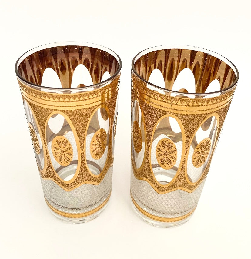 Culver Imperial White Regency Hiballs (Pair) 7 Available