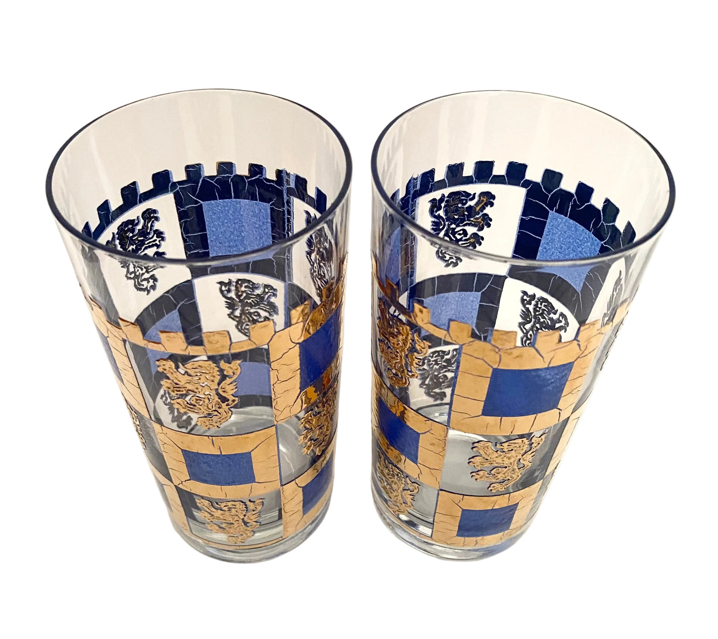 West Virginia Henry Vlll Blue Hiballs (Pair)