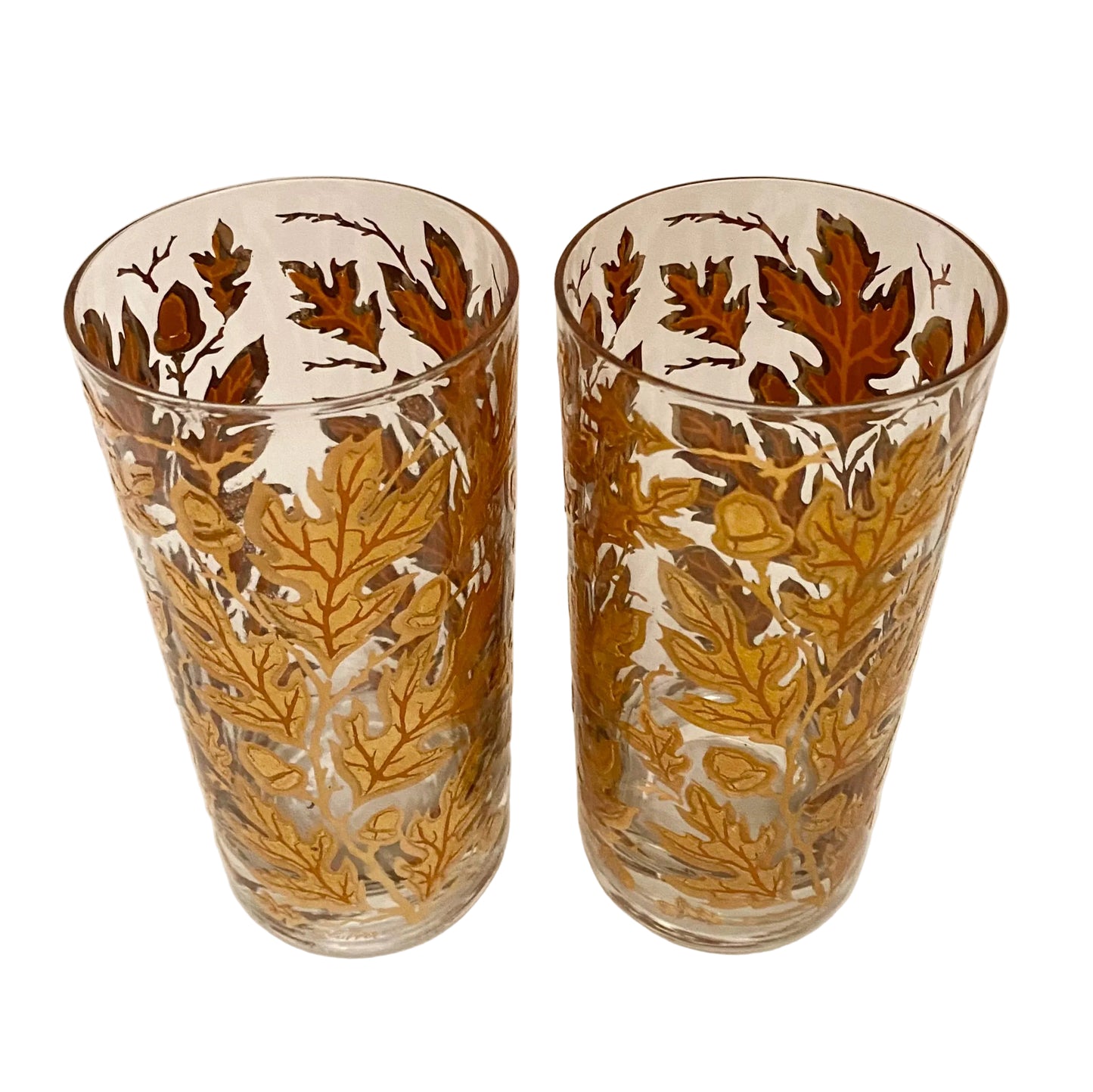 Culver Oak Leaf Hiballs (Pair) 3 Available