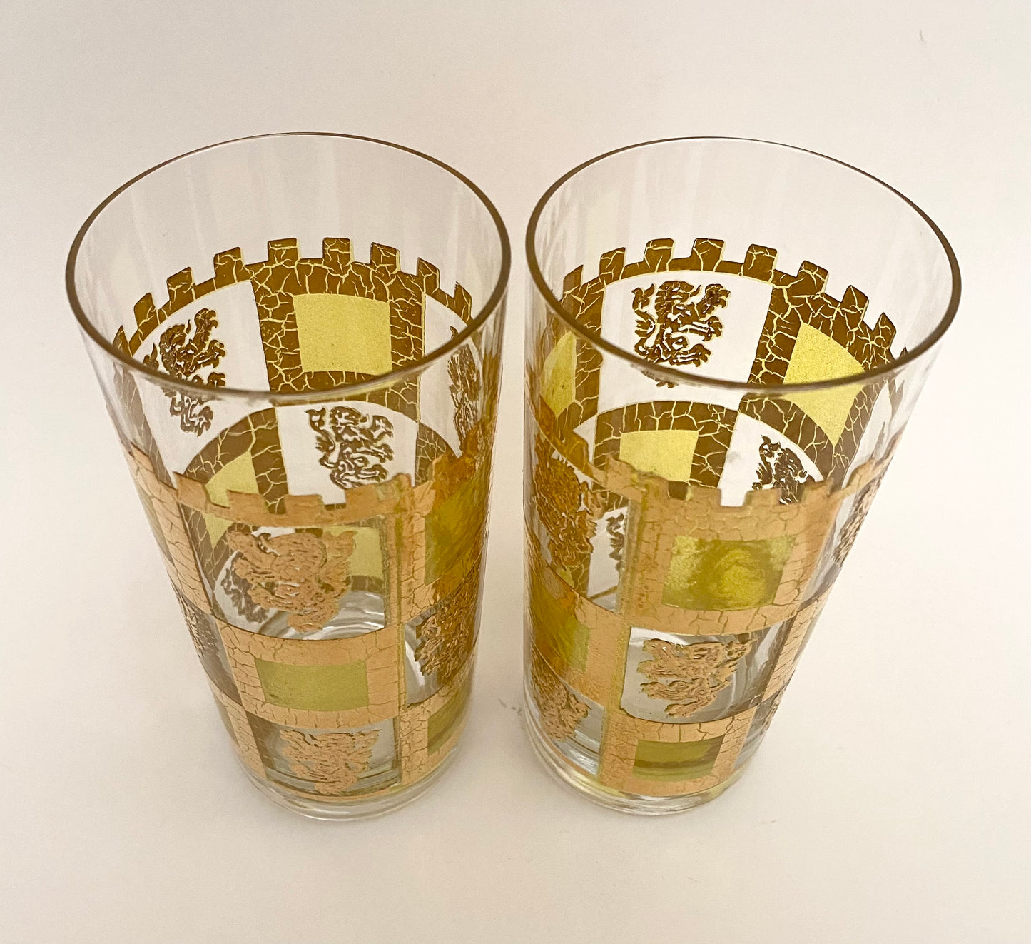 West Virginia Henry Vlll Yellow Hiballs (Pair)