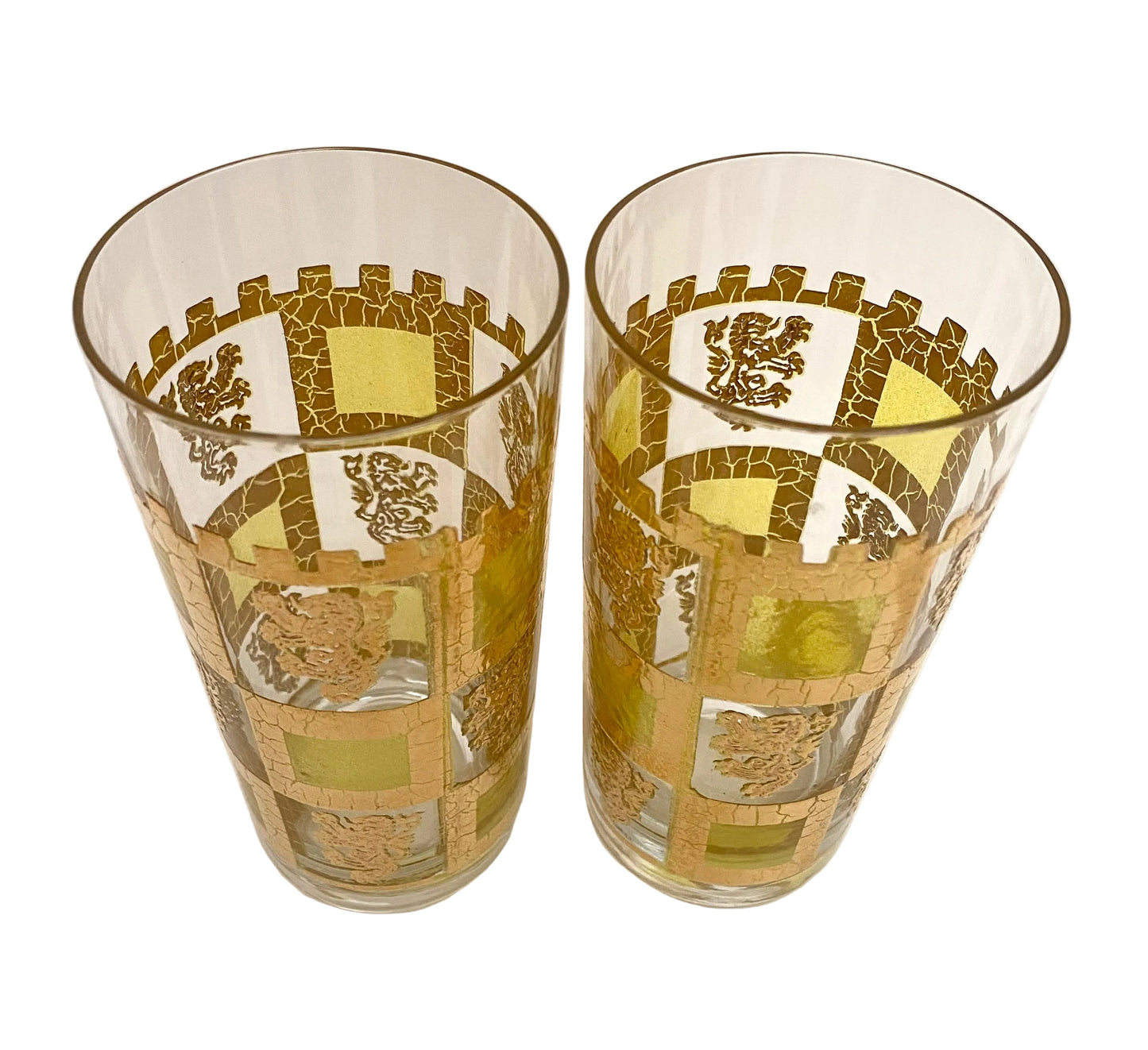 West Virginia Henry Vlll Yellow Hiballs (Pair)
