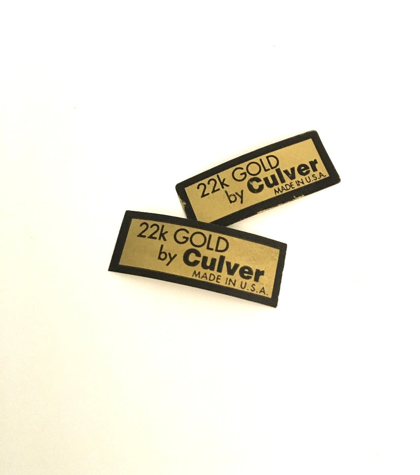 Culver Textured Gold Icicle Hiballs (Pair) 1 Available