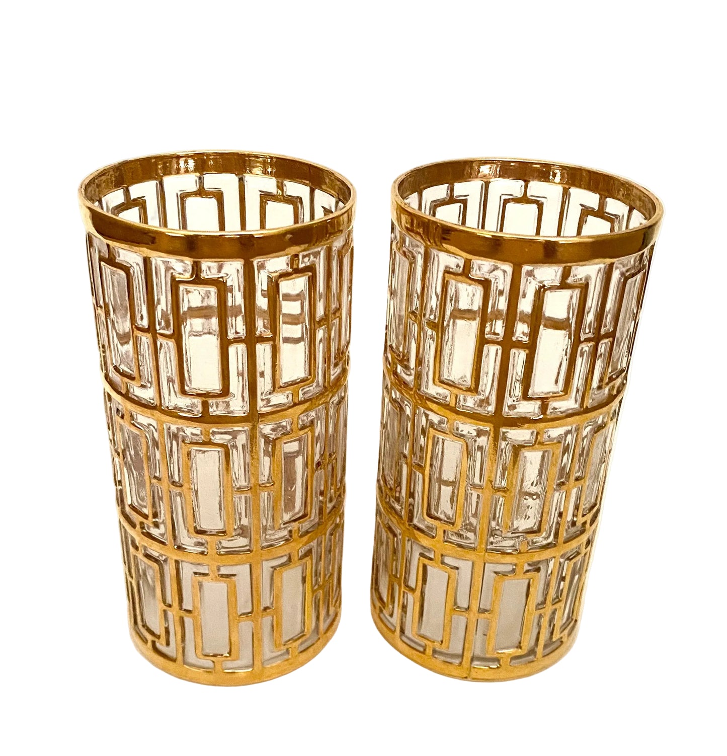 Imperial Glass Shoji Hiballs (Pair) 2 Available