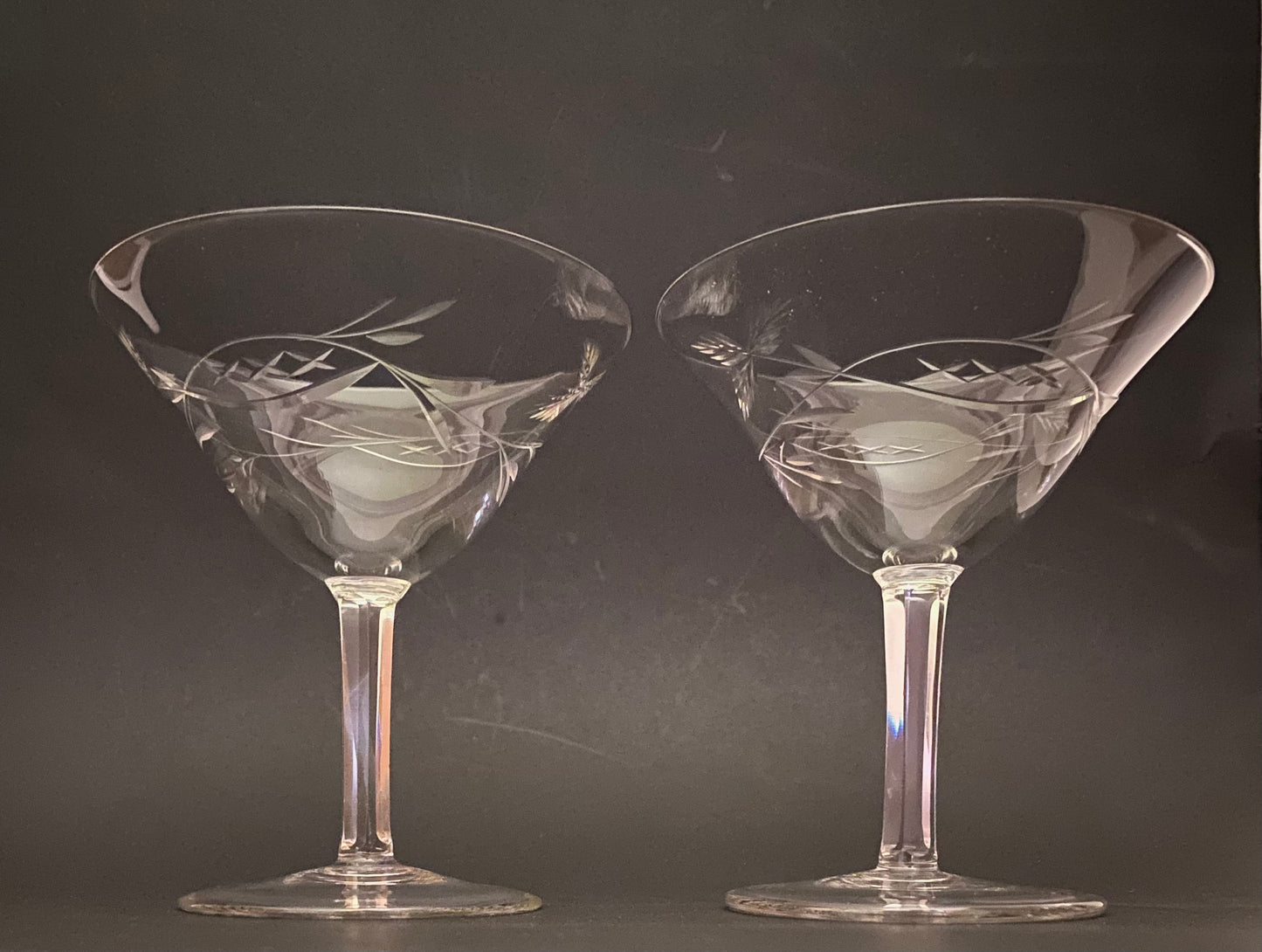 Trumpet Shaped Martini Glass (Pair) 6 Available