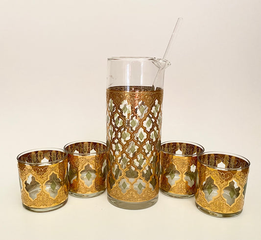 Culver Valencia Pitcher Set with Stir Stick