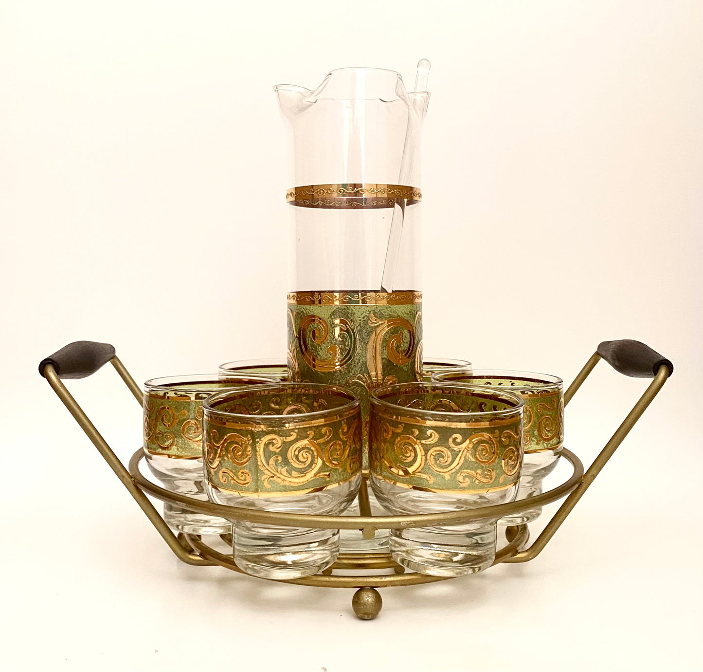 Culver Toledo Cocktail Set with Caddy