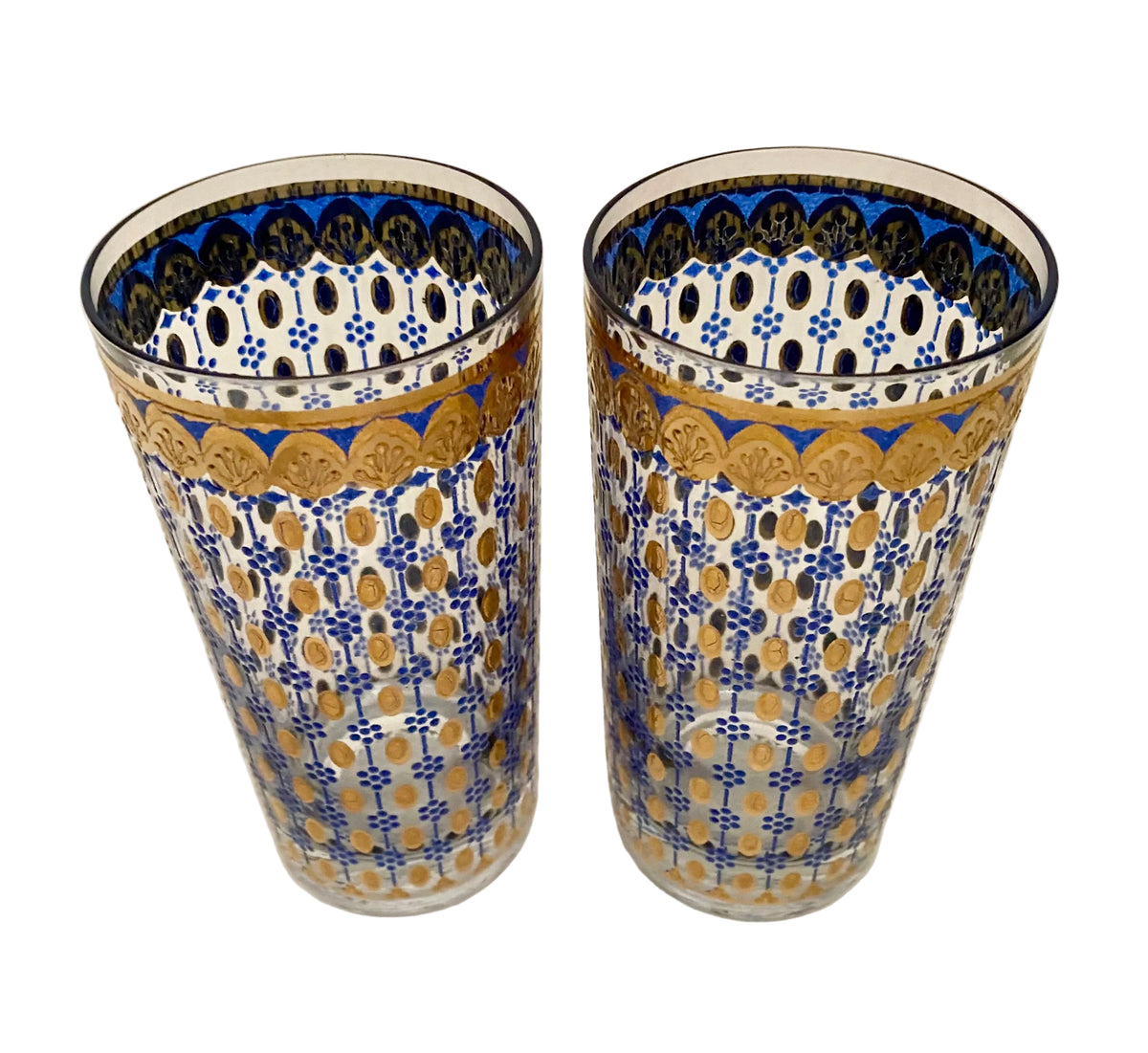 Culver Blue Tivoli Hiballs (Pair) 2 Available