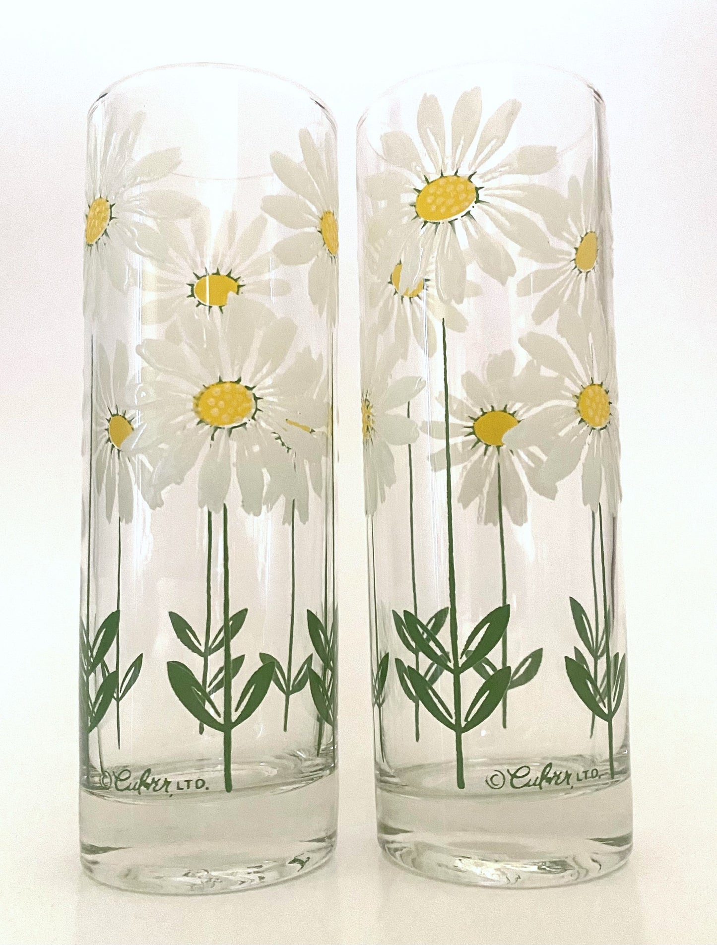 Culver Daisy Collins/Iced Tea Glasses (Pair) 3 Available