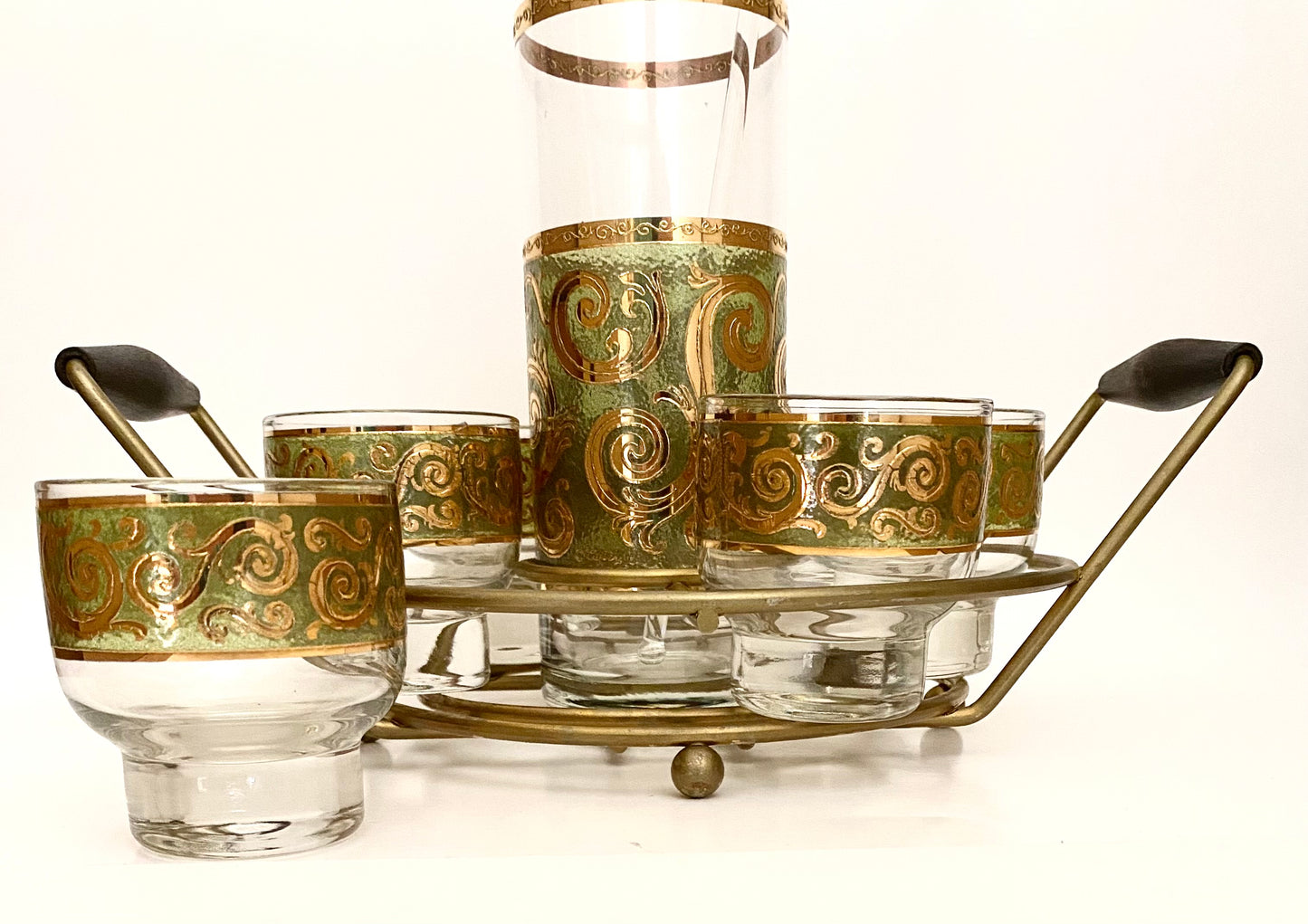 Culver Toledo Cocktail Set with Caddy