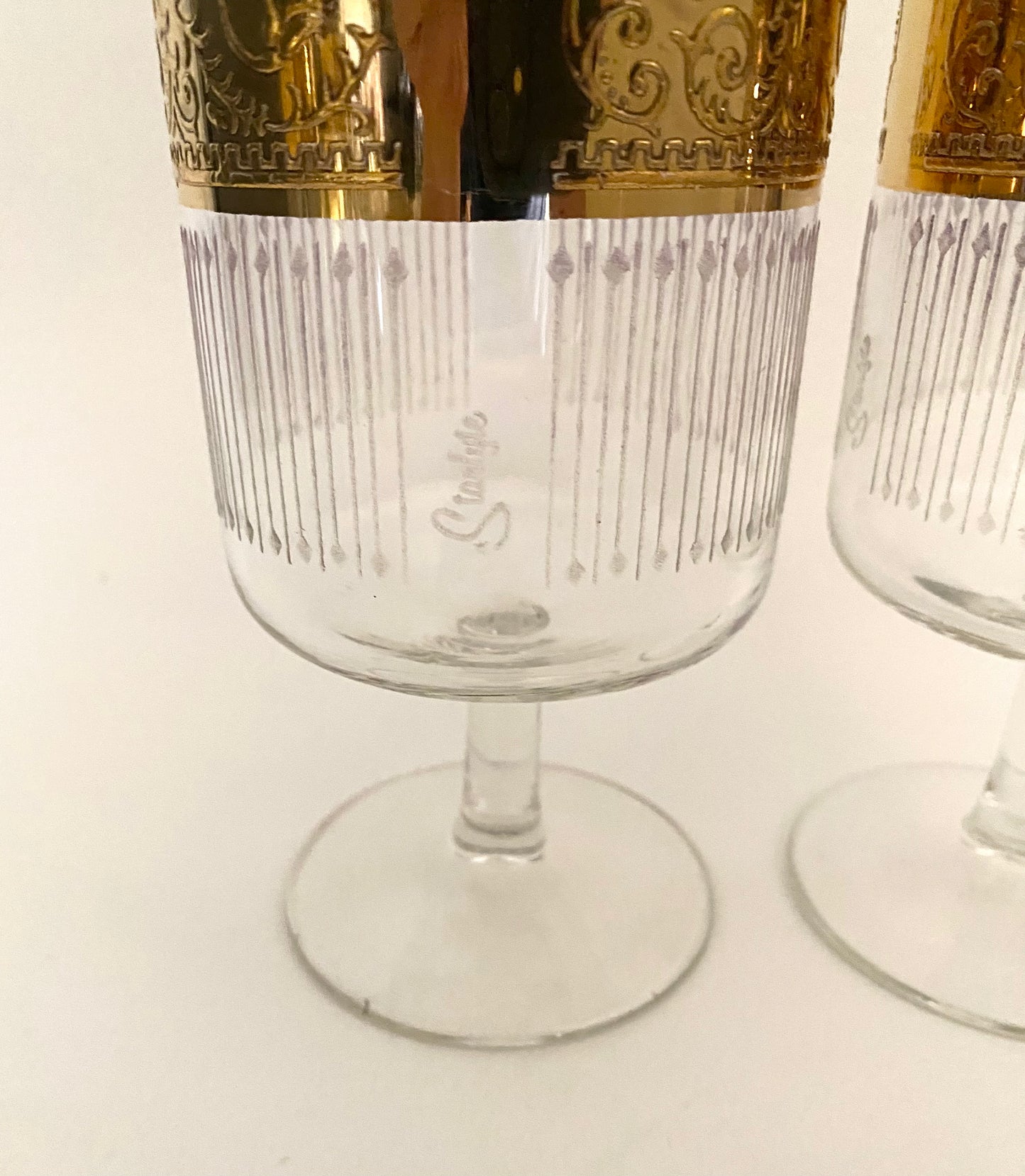 Starlyte Tiffany Stemmed Glass (Pair) 2 Available