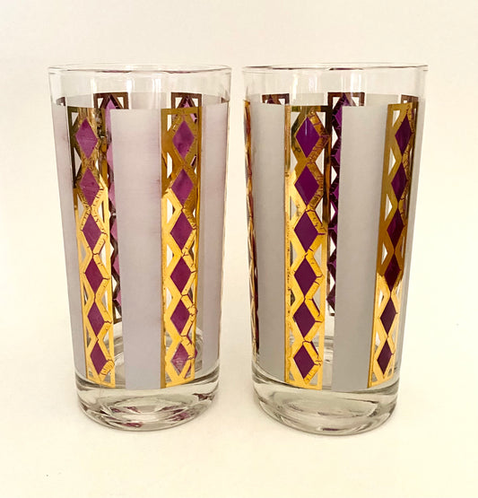 Federal Glass Elsinor Hiballs (Pair) 1 Available