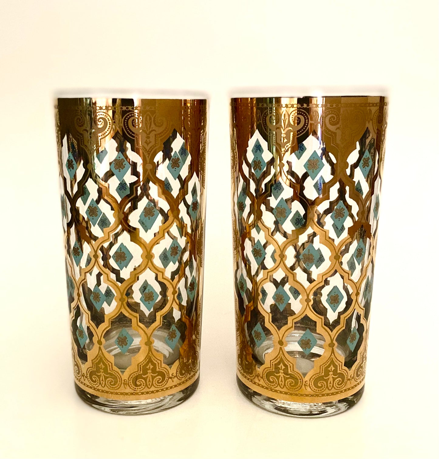 Culver Aqua Seville Hiballs (Pair) 2 Available