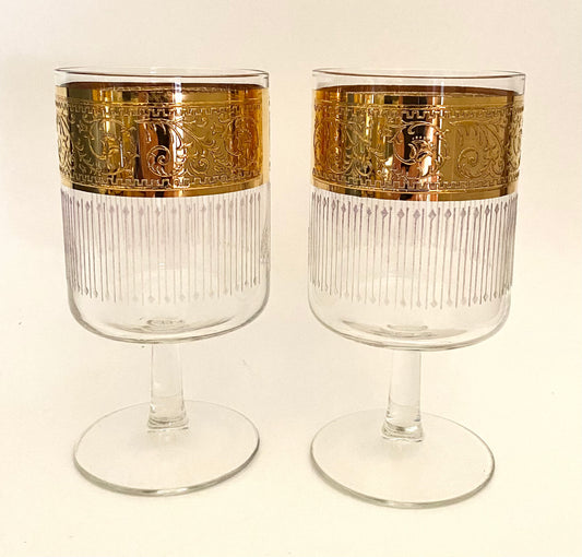 Starlyte Tiffany Stemmed Glass (Pair) 2 Available