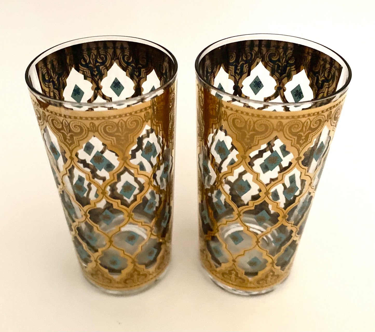 Culver Aqua Seville Hiballs (Pair) 2 Available