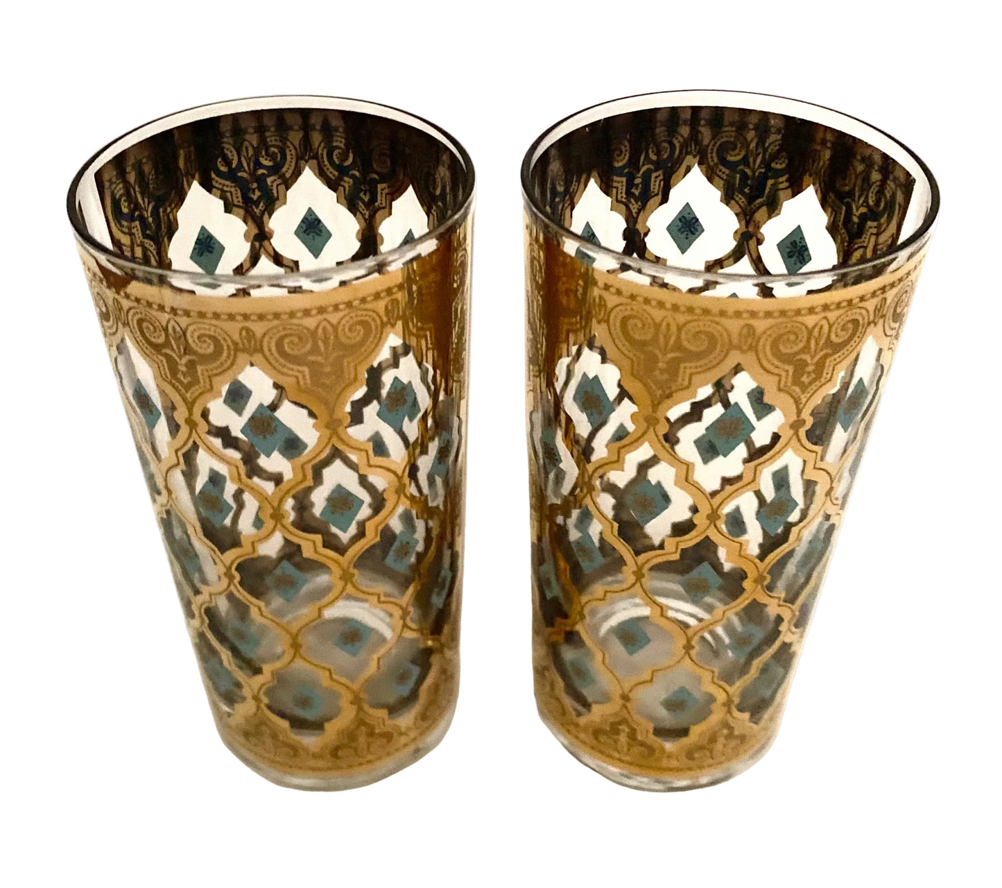 Culver Aqua Seville Hiballs (Pair) 2 Available