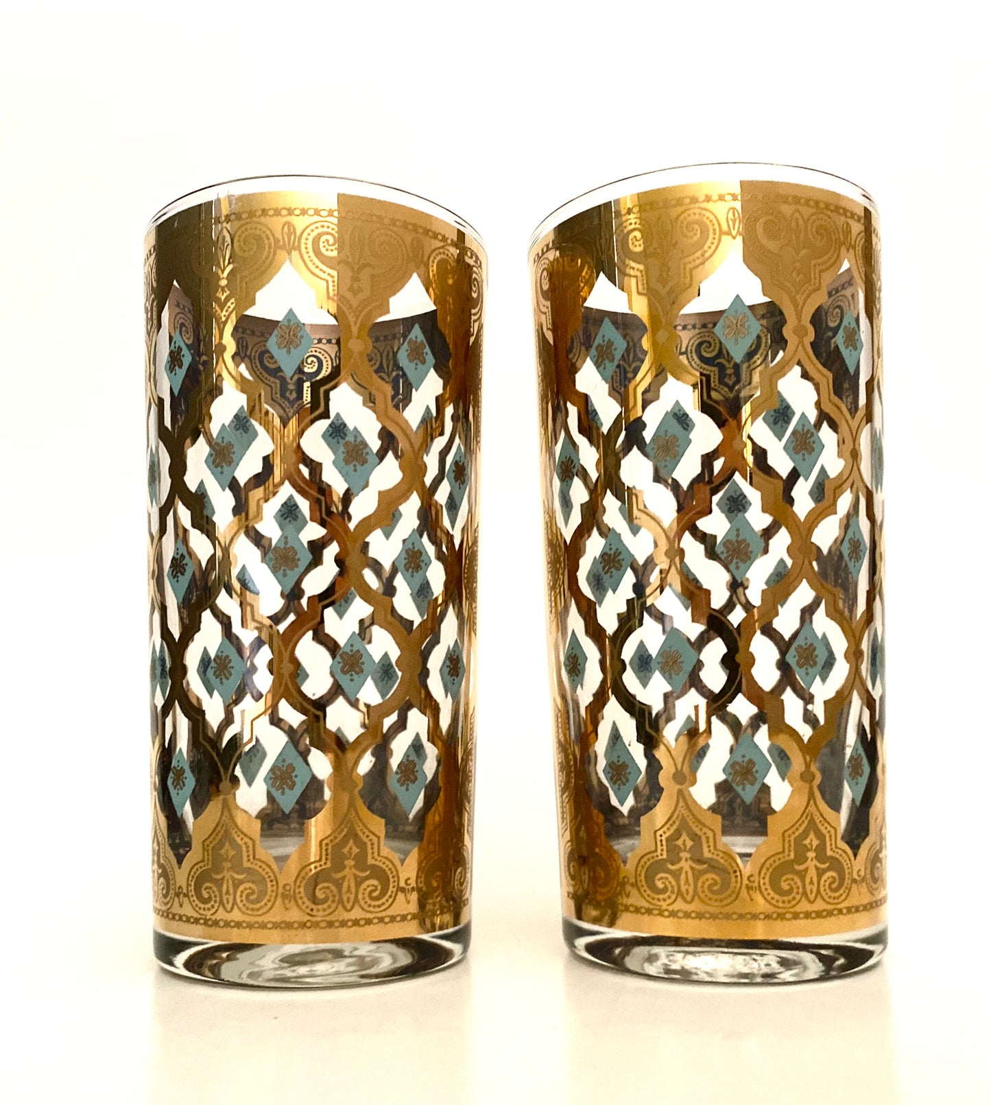 Culver Aqua Seville Hiballs (Pair) 2 Available