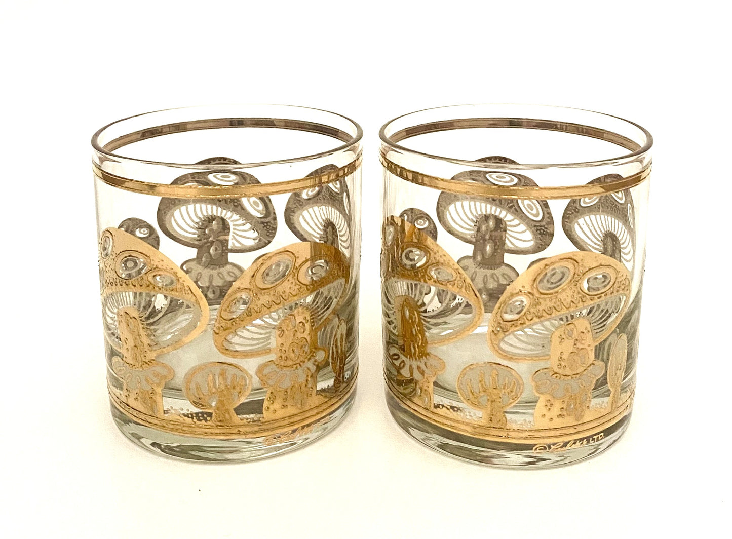 Culver Mushroom Whiskey Glasses (2)