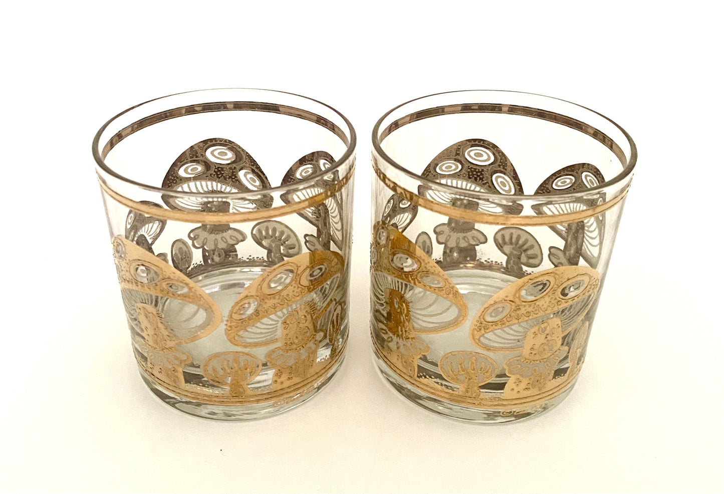 Culver Mushroom Whiskey Glasses (2)