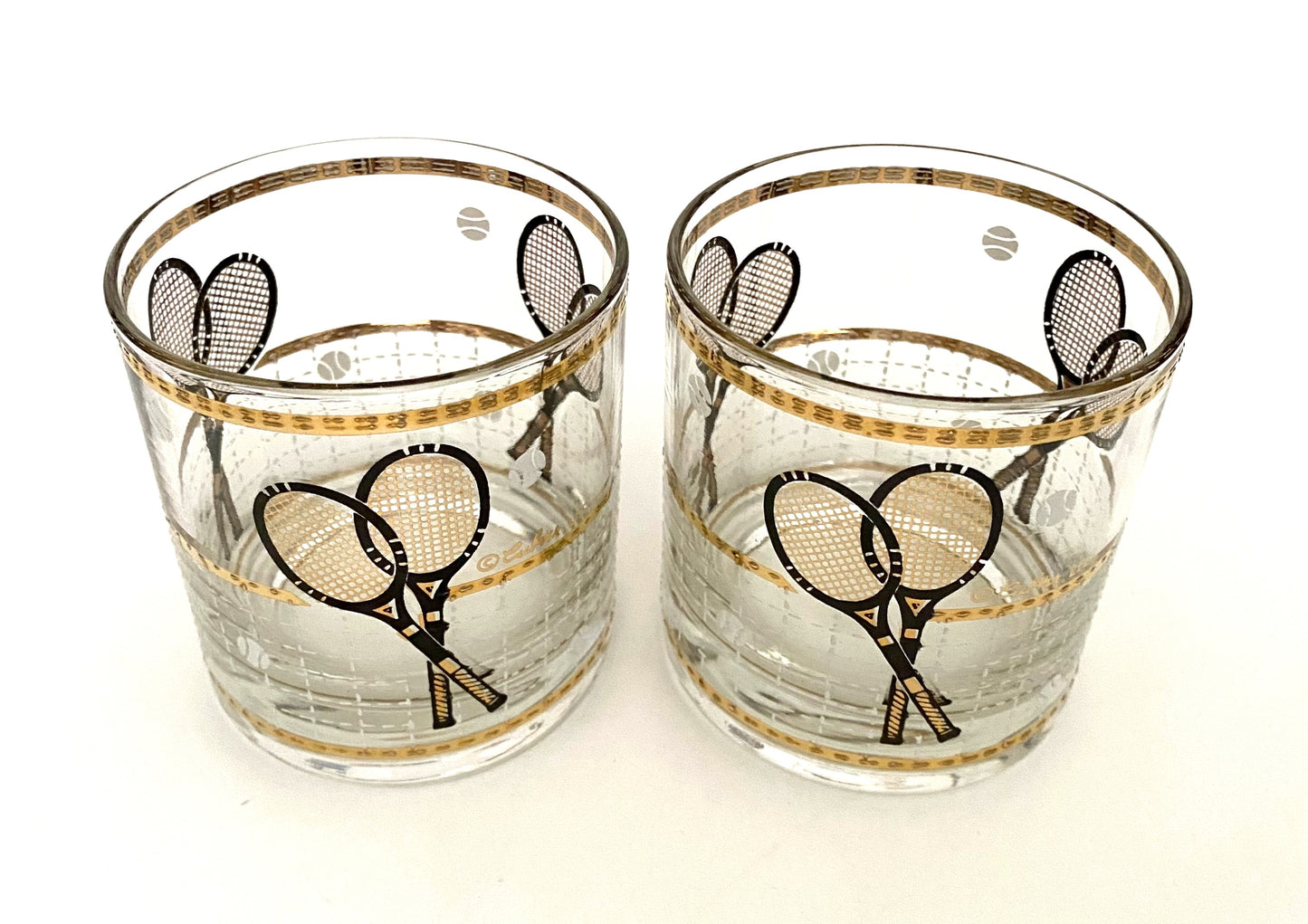Culver Tennis Executive Cocktails (Pair) 2 Available