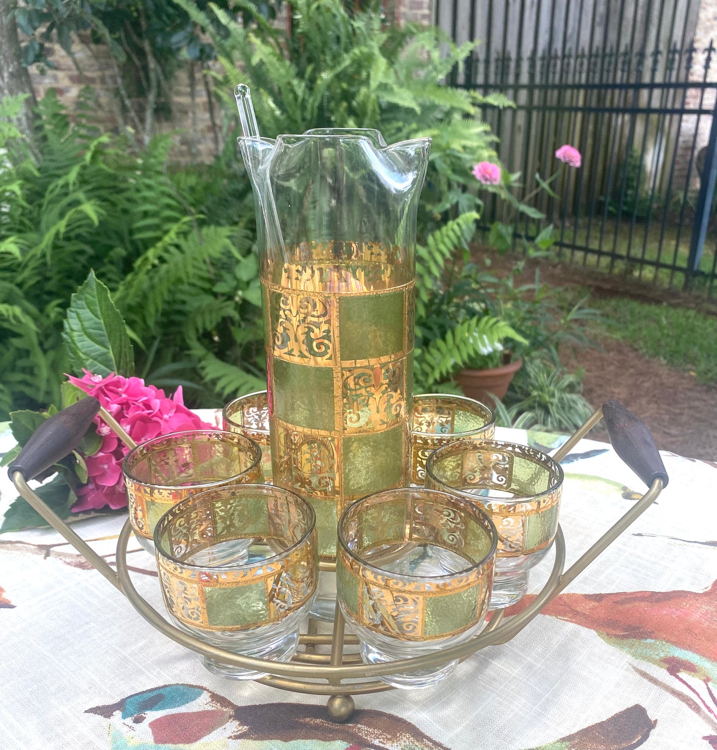 Culver Prado Cocktail Set with Caddy