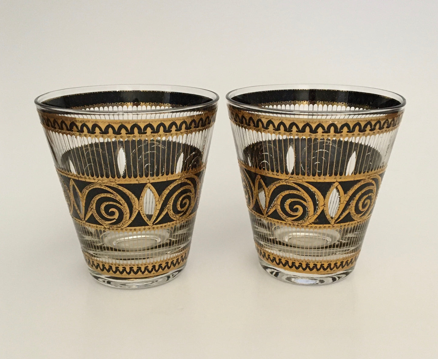 Culver Black Swirl Suburbans/Double Old Fashioned (Pair) 1 Available