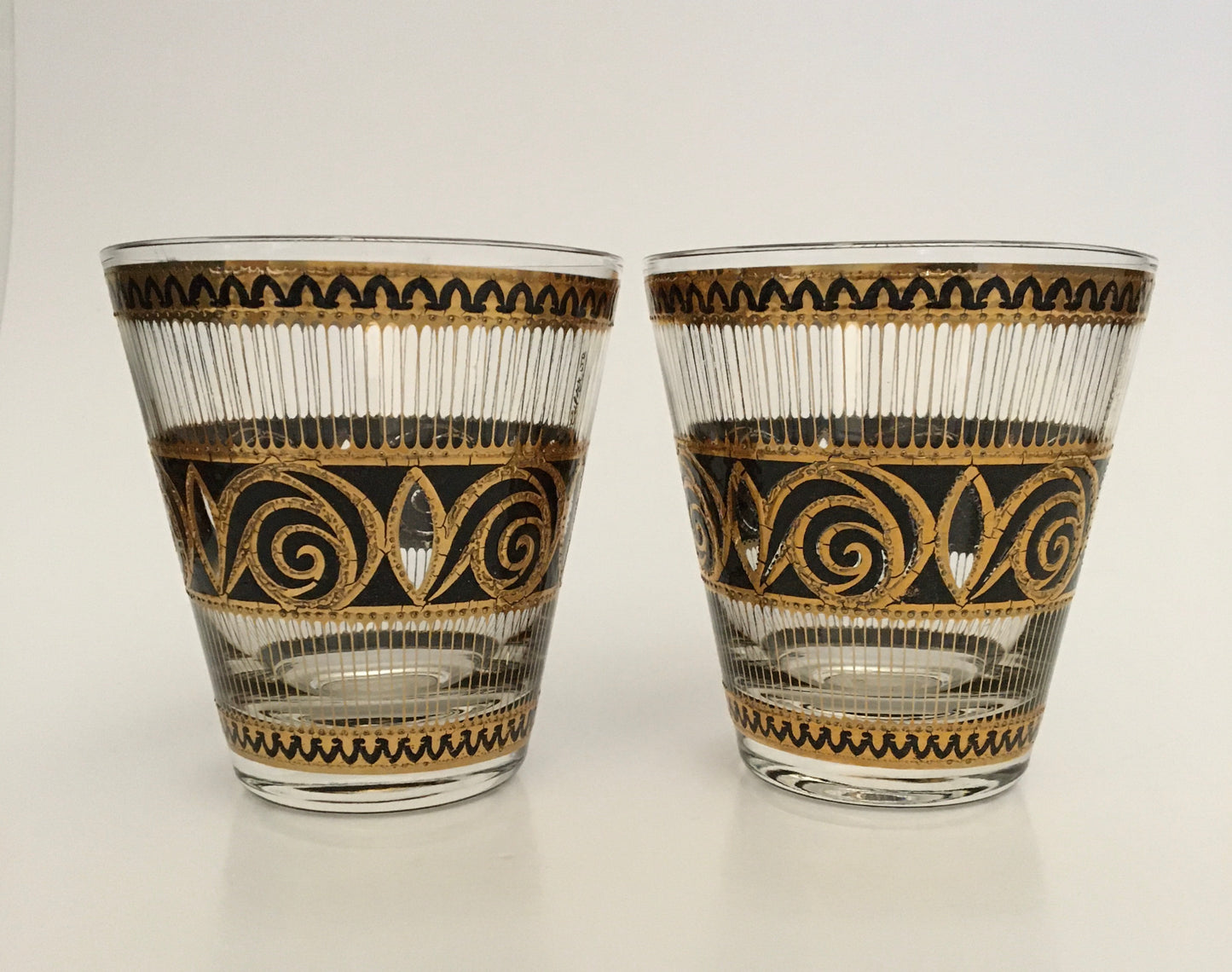 Culver Black Swirl Suburbans/Double Old Fashioned (Pair) 1 Available