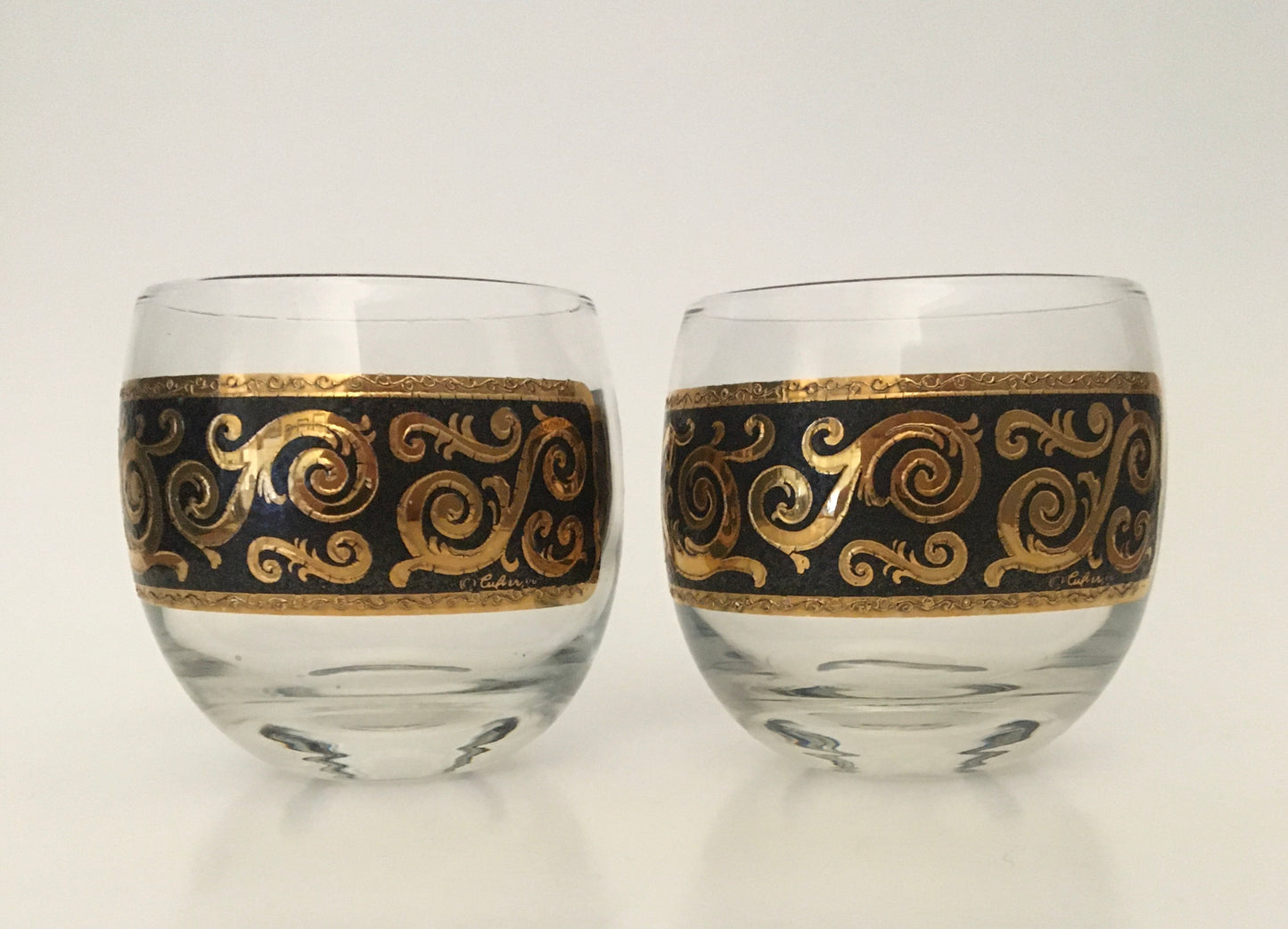 Culver Black Ebony Baroque Roly Polys (2)