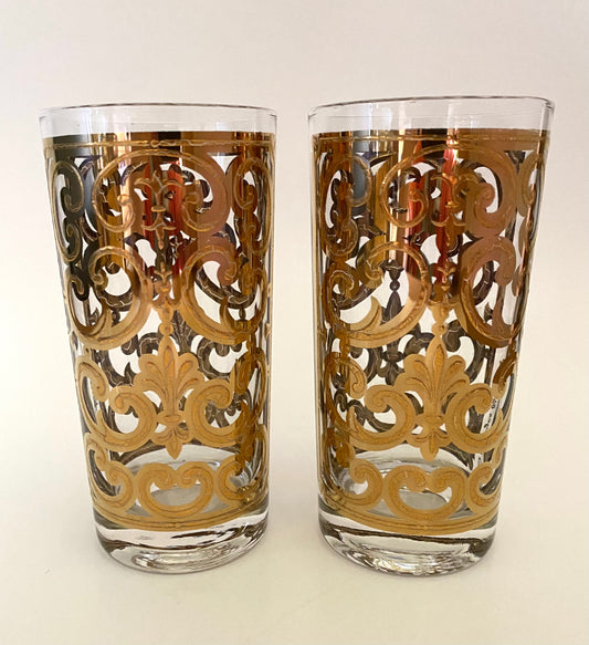 Georges Briard Spanish Gold Hiballs (Pair)