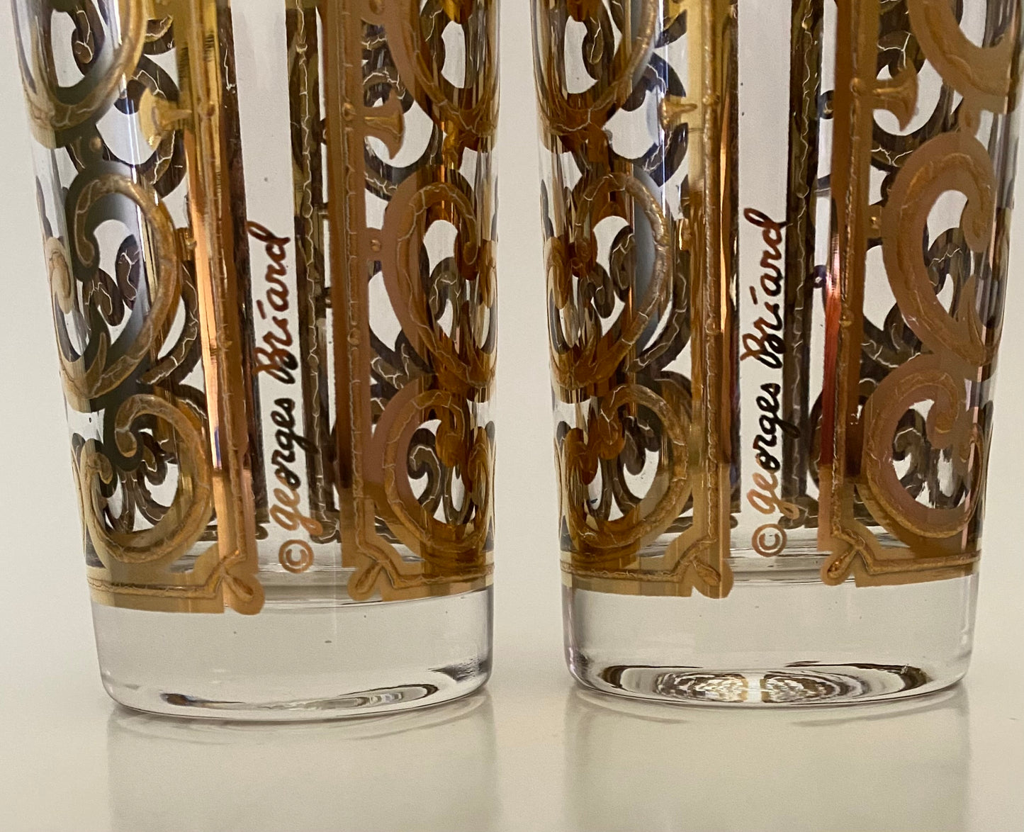 Georges Briard Spanish Gold Hiballs (Pair)