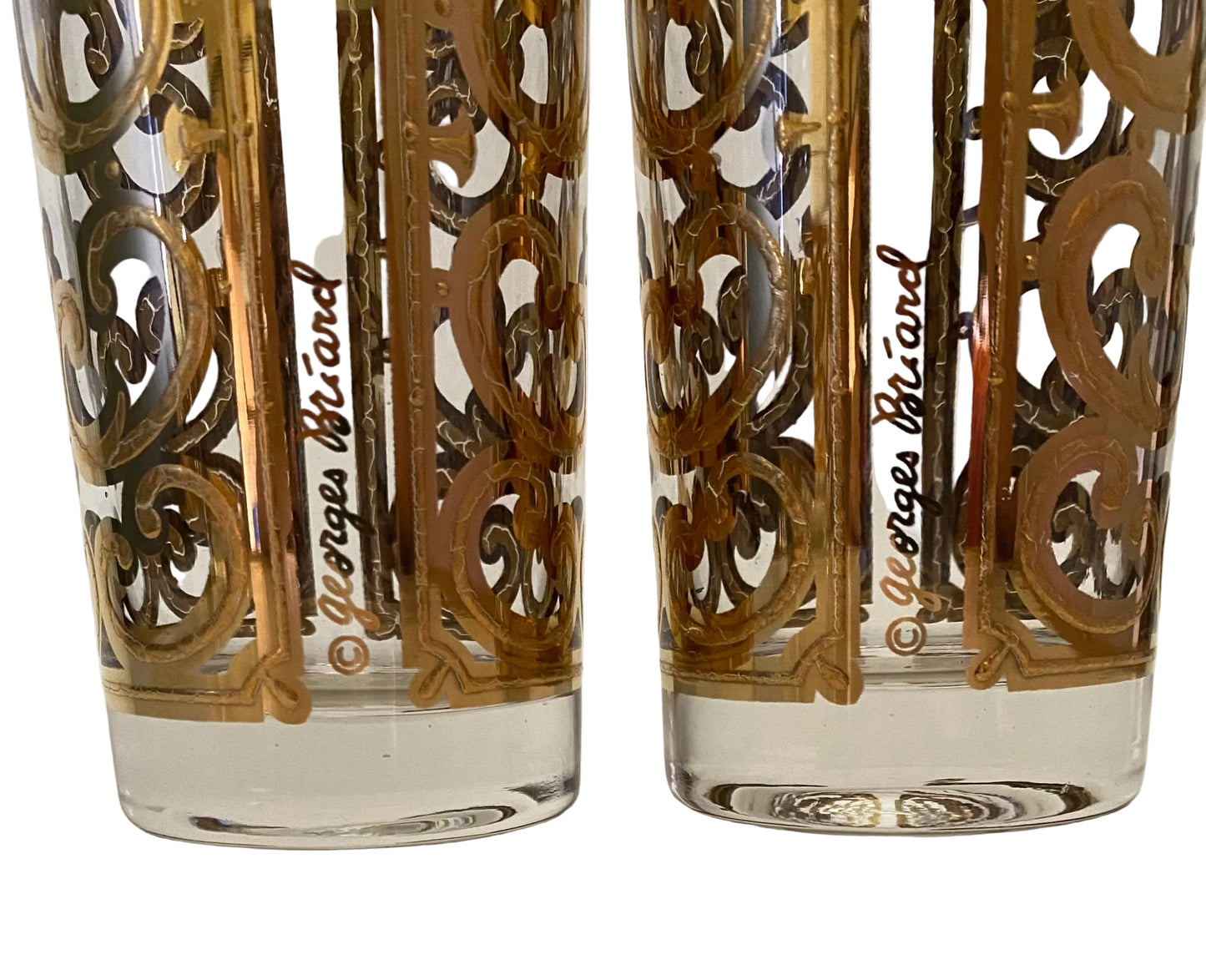 Georges Briard Spanish Gold Hiballs (Pair)