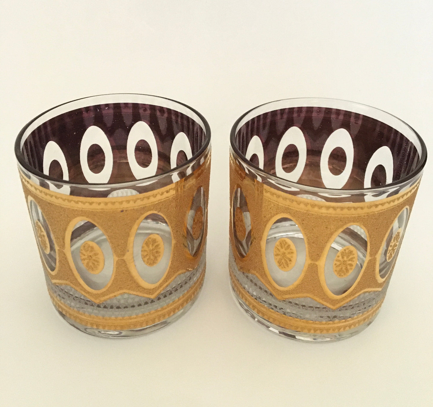 Culver Imperial White Regency Executive Cocktails/Whiskey (Pair) 1 Available