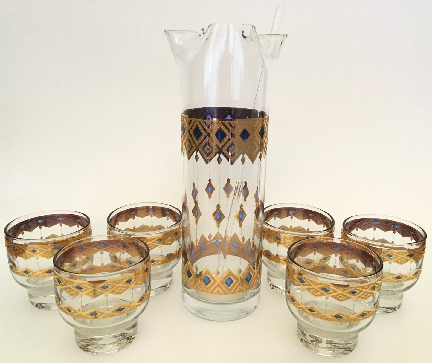 Culver King's Rowe Pitcher Set with Stir Stick
