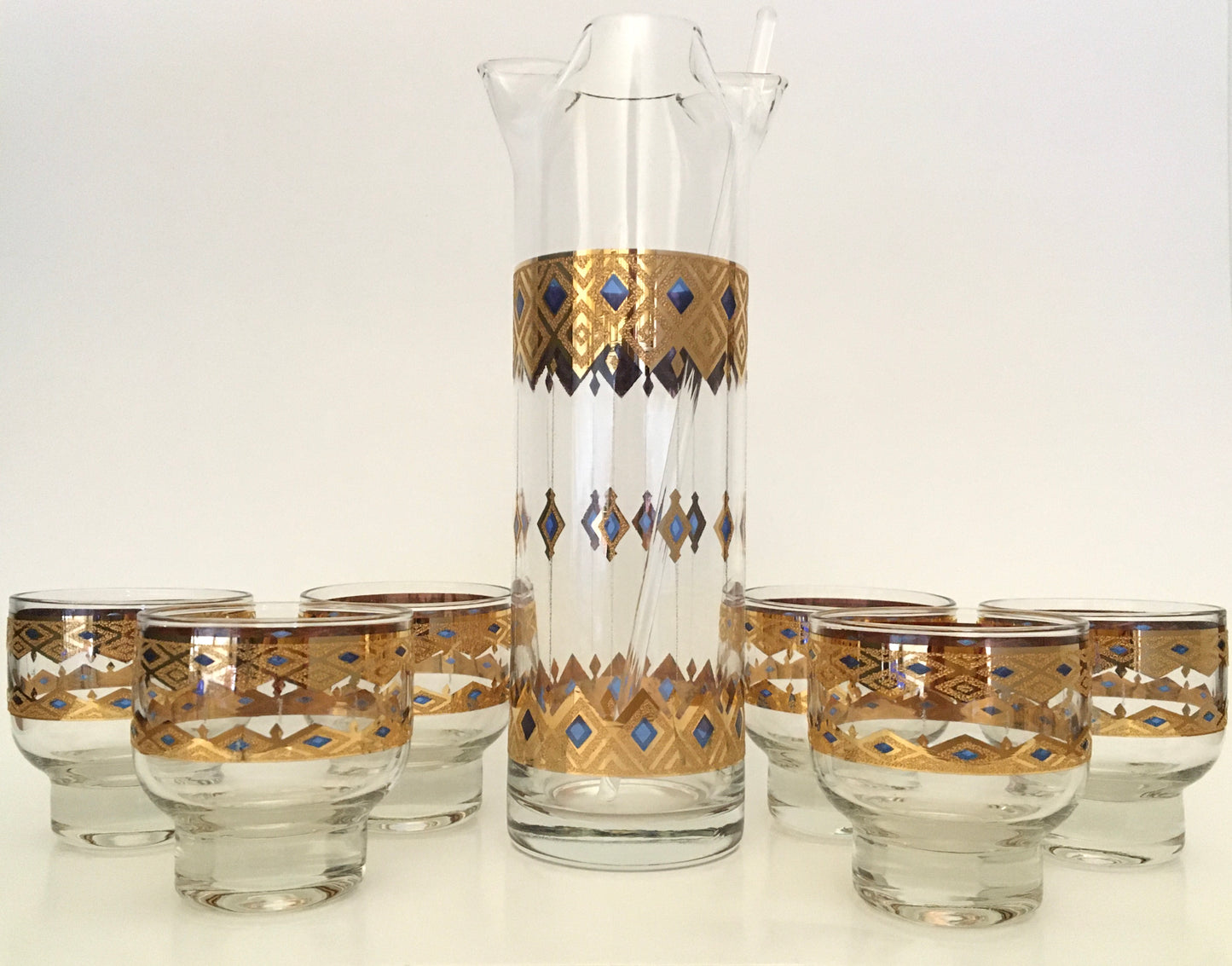 Culver King's Rowe Pitcher Set with Stir Stick