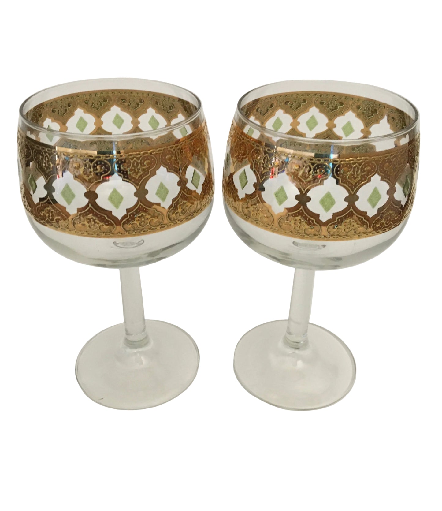Culver Valencia Large Wine Glasses (Pair) 6 Available