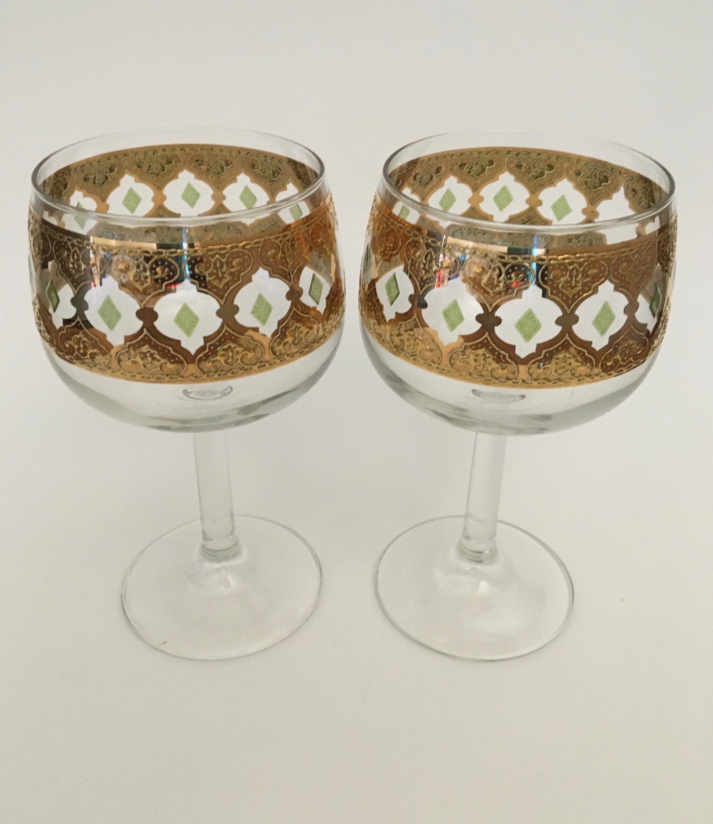 Culver Valencia Large Wine Glasses (Pair) 2 Sets Available