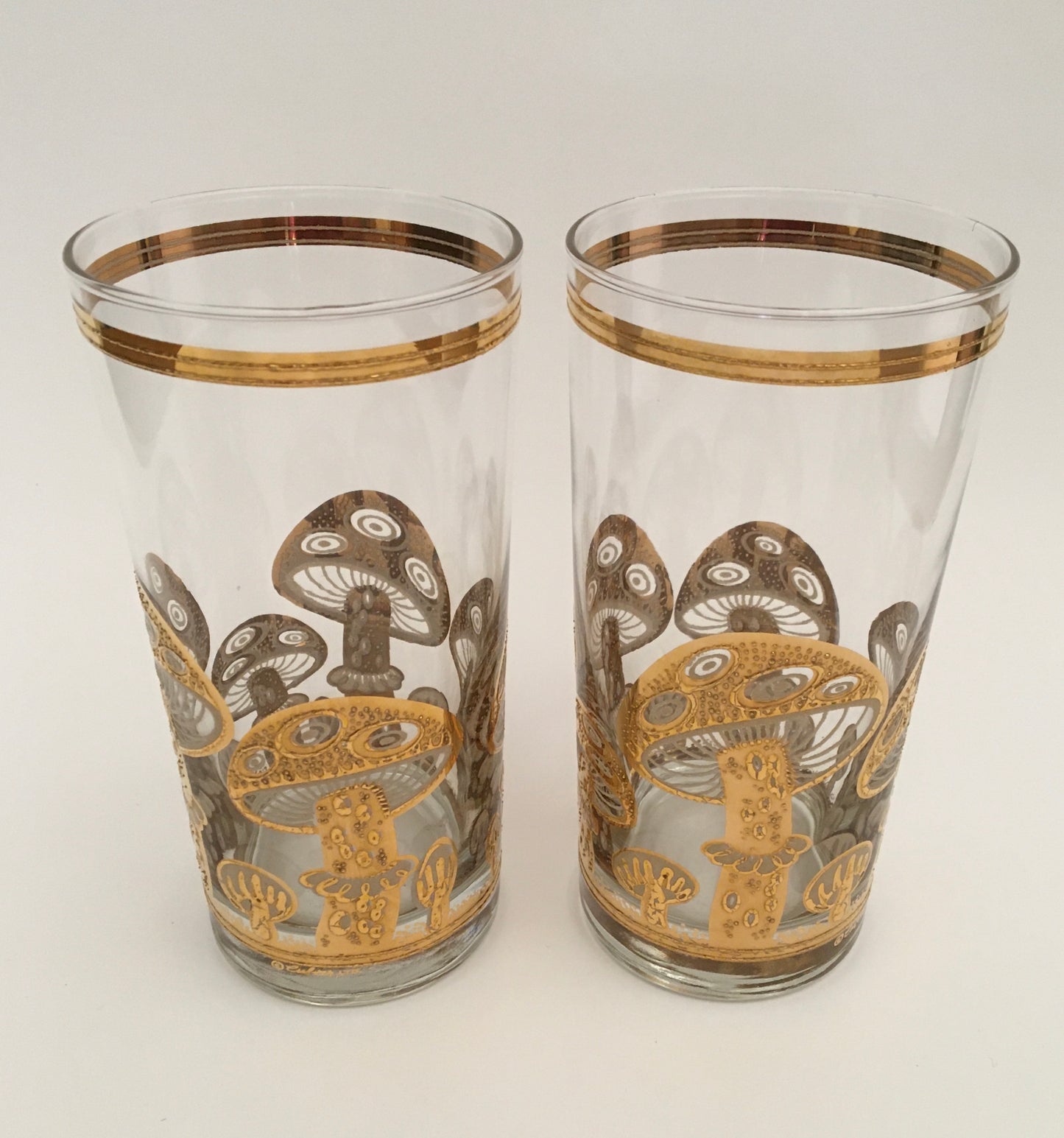 Culver Mushroom Hiballs (Pair) 5 Available