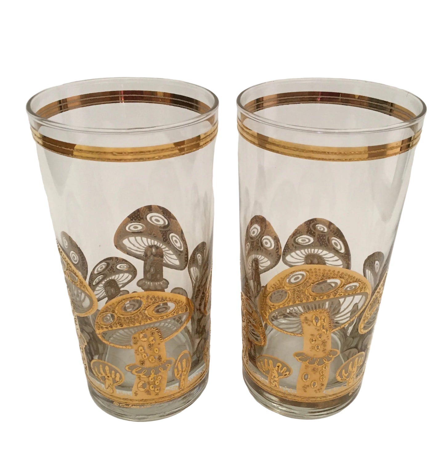 Culver Mushroom Hiballs (Pair) 5 Available