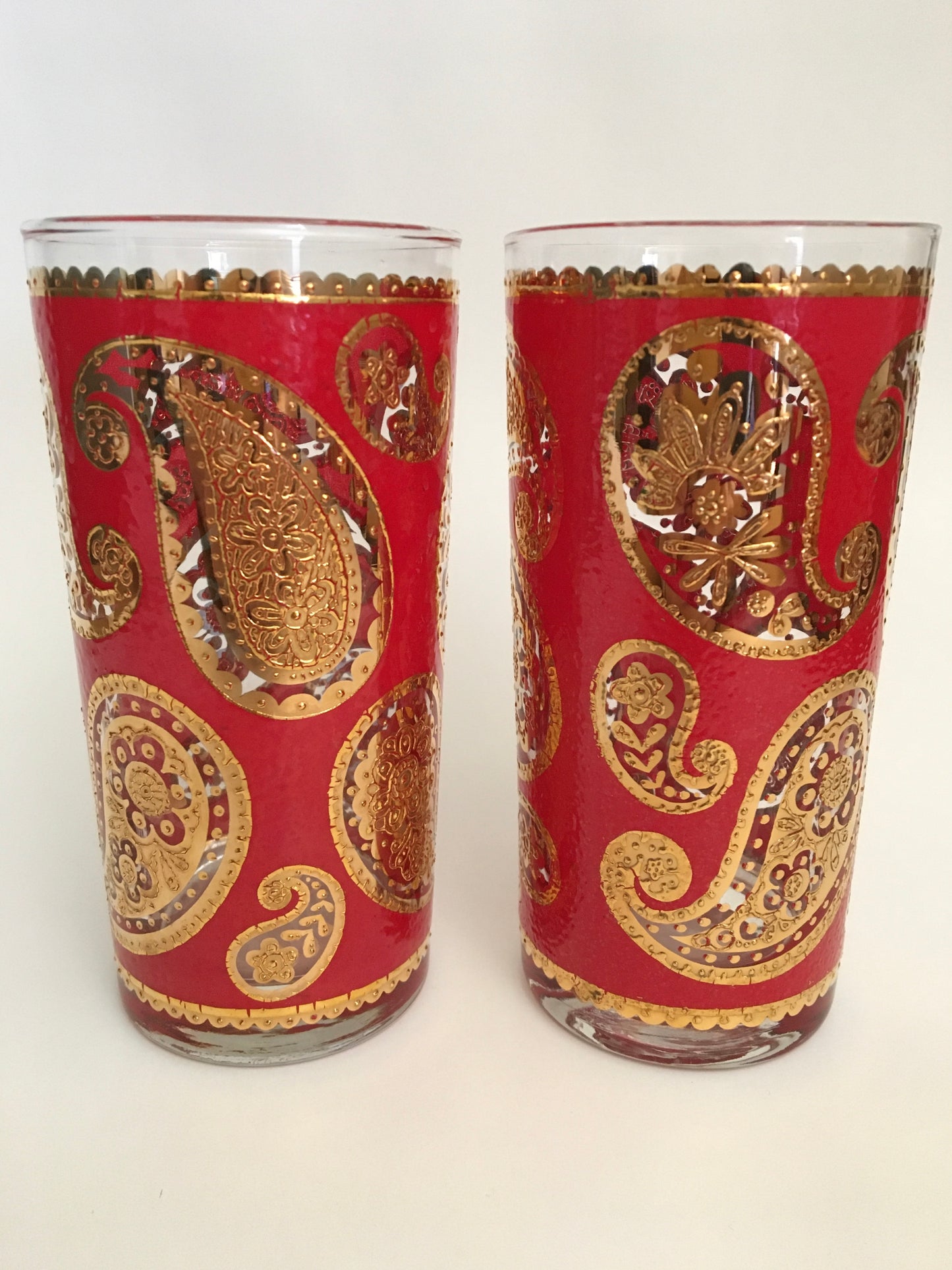 Culver Red Paisley Hiballs (2)