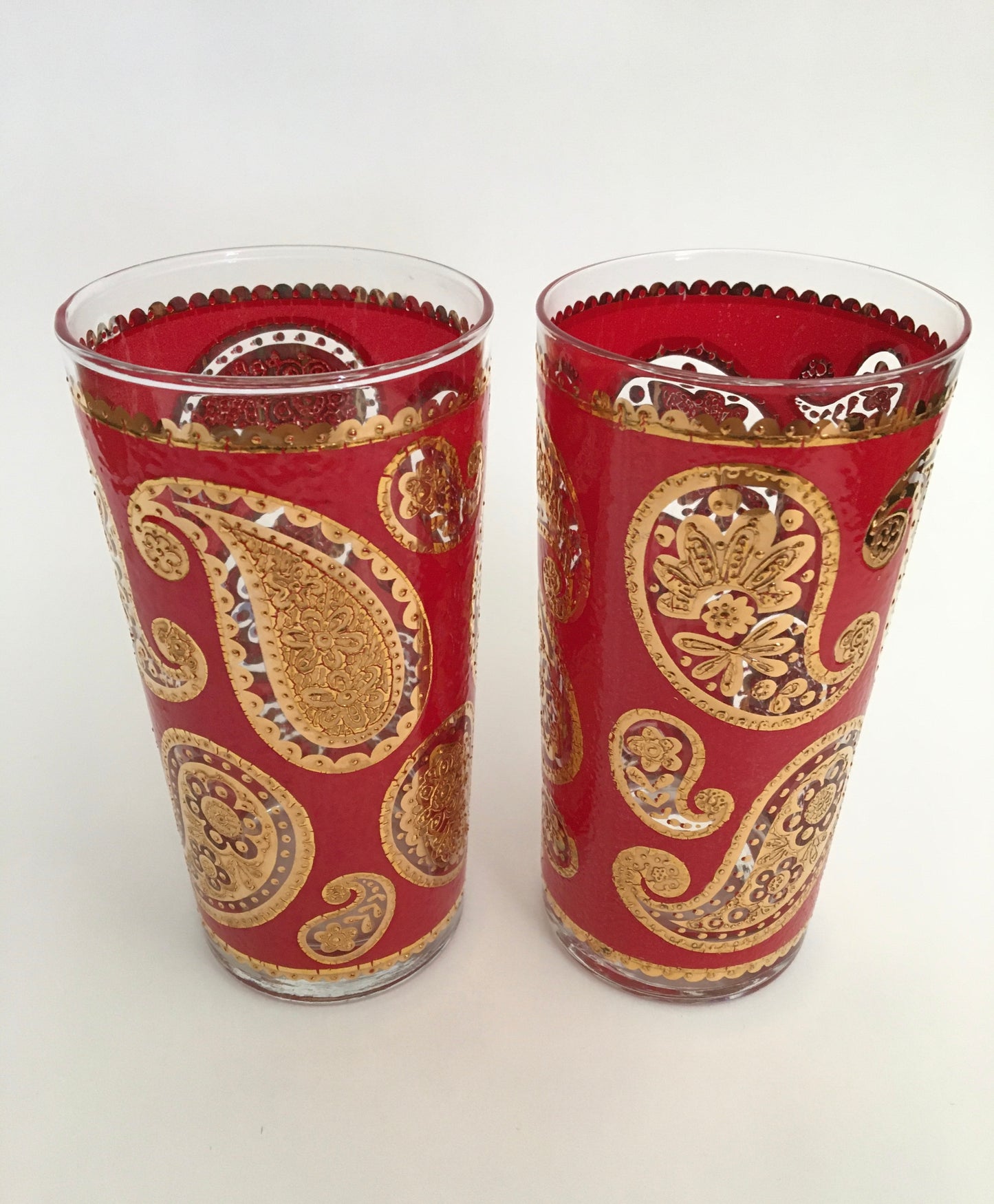 Culver Red Paisley Hiballs (2)
