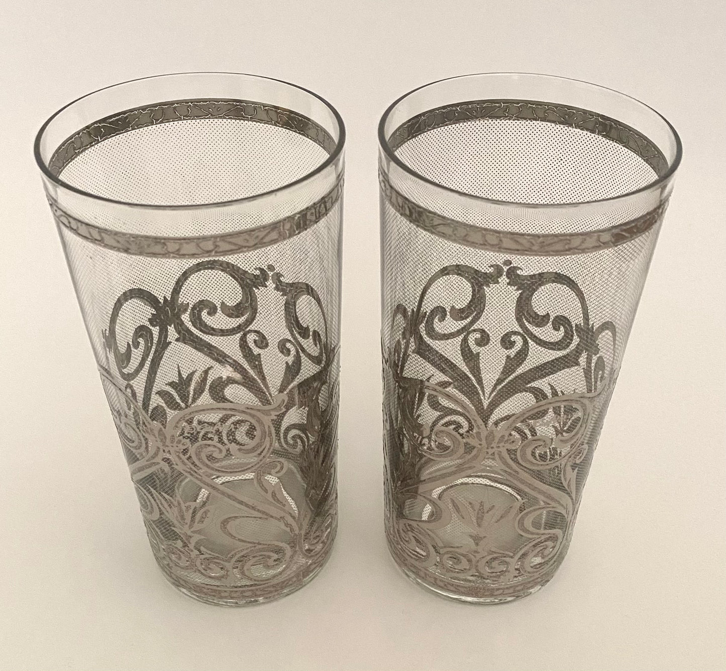 Culver Silver Scroll Hiballs (2)