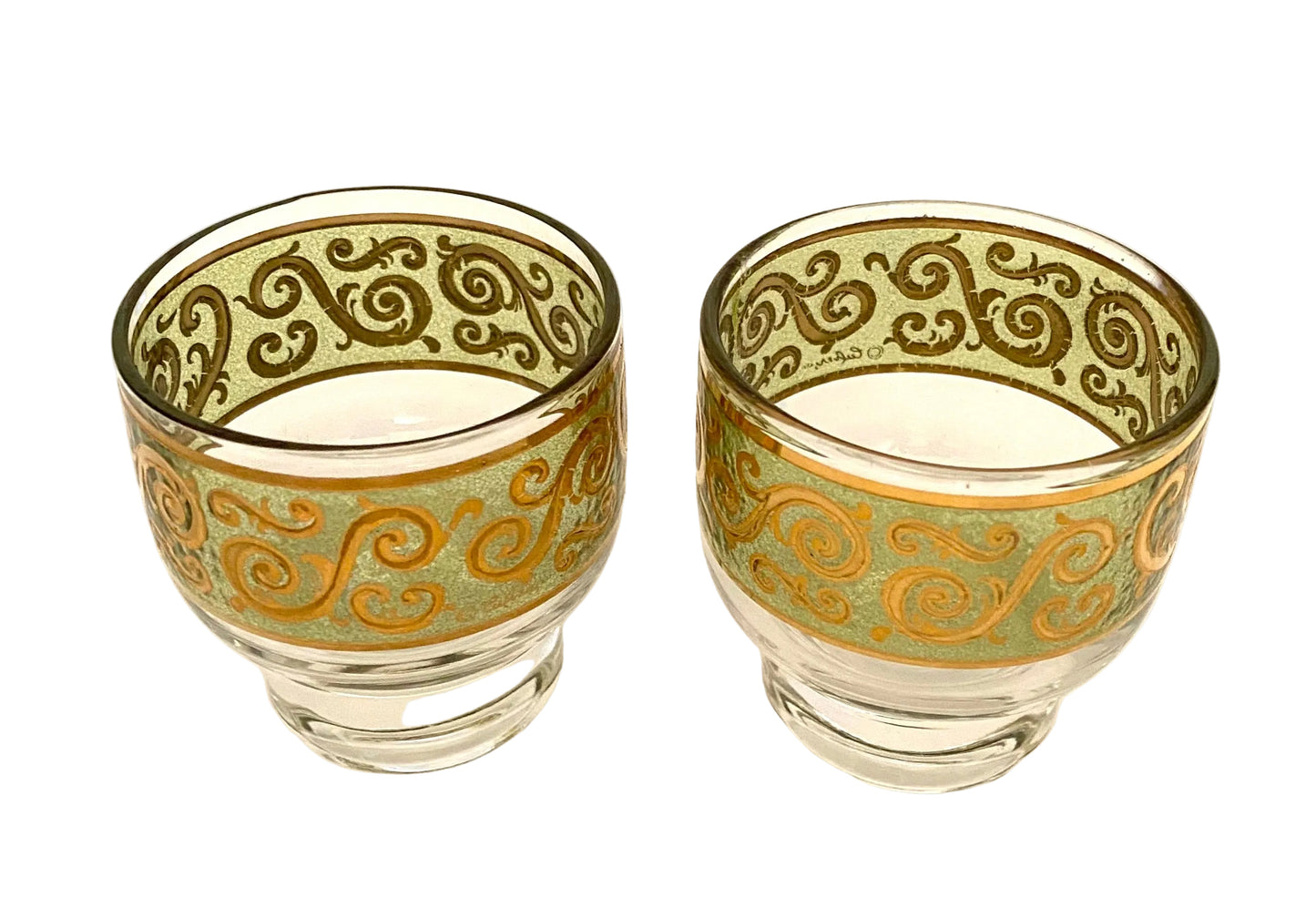 Culver Toledo Footed Whiskey (Pair) 2 Available