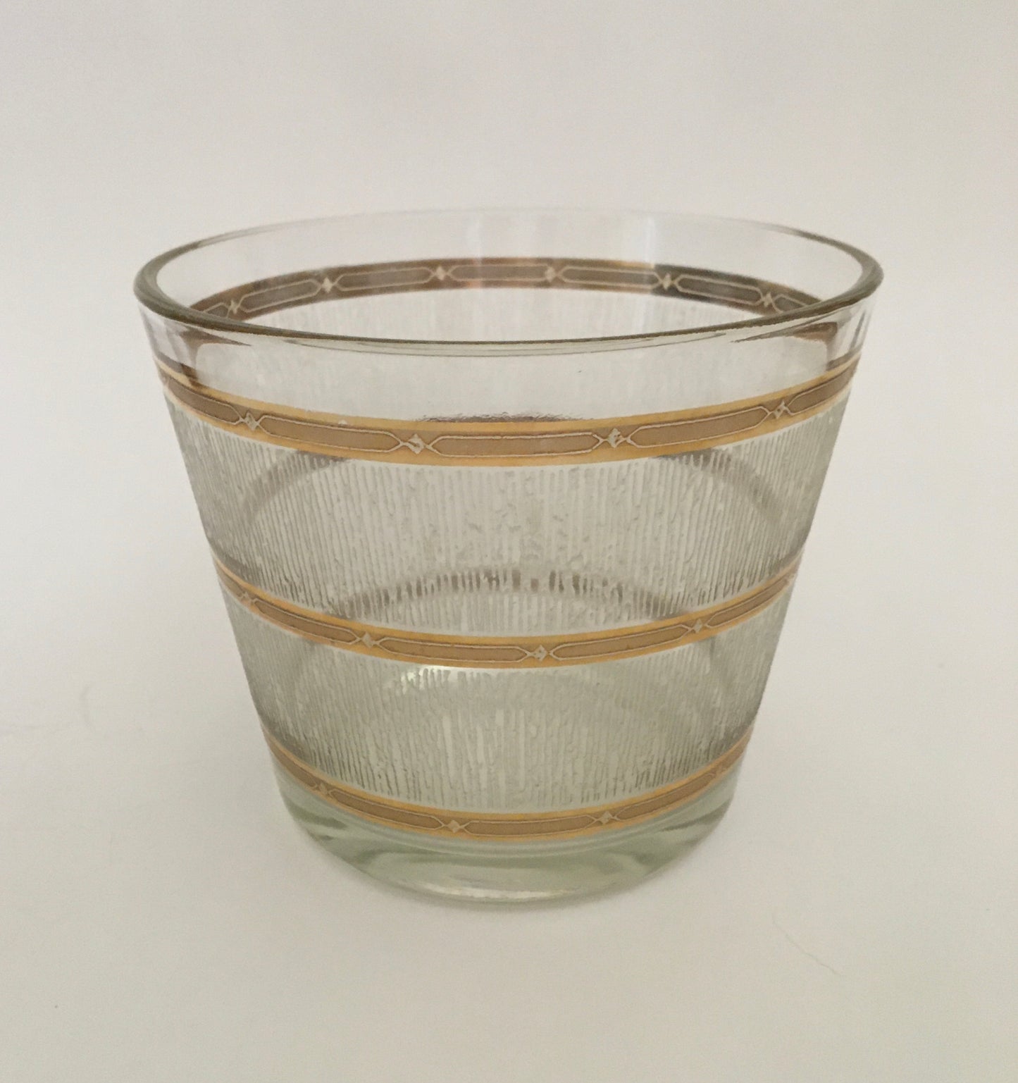 Culver Textured Gold Ice Bucket