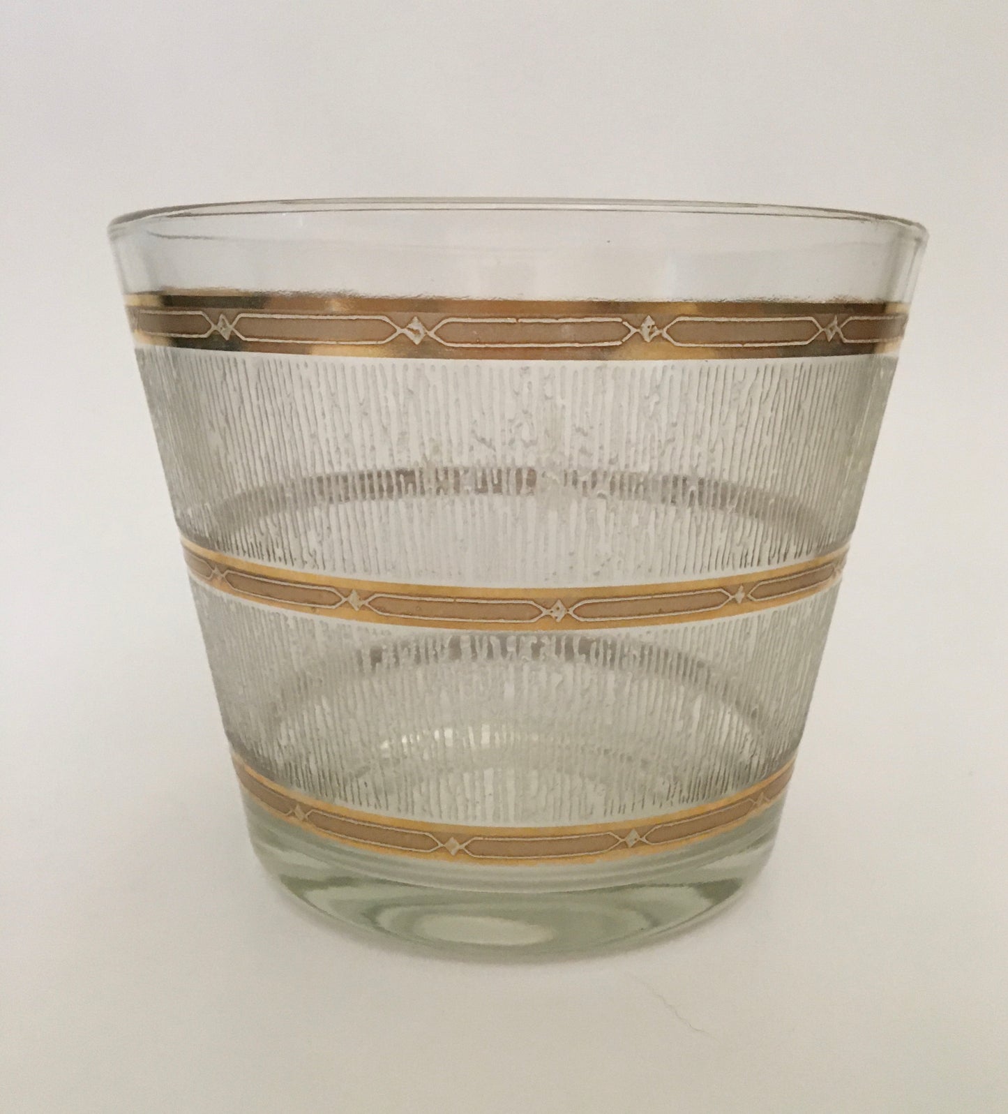Culver Textured Gold Ice Bucket