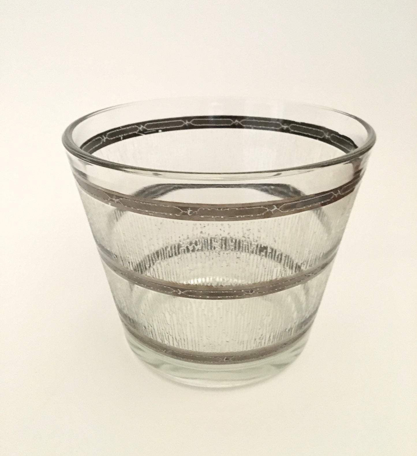 Culver Textured Silver Icicle Ice Bucket