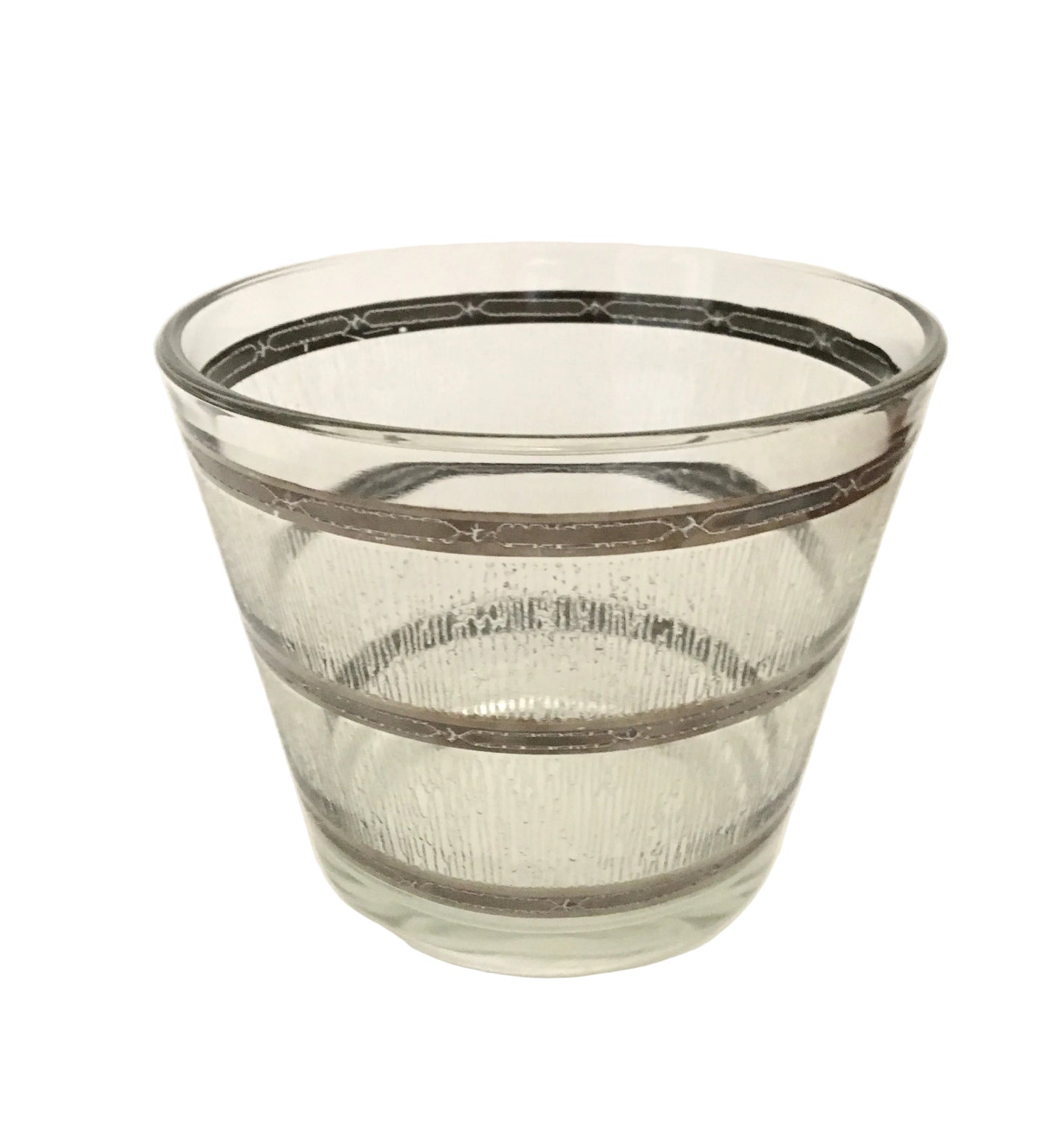 Culver Textured Silver Icicle Ice Bucket