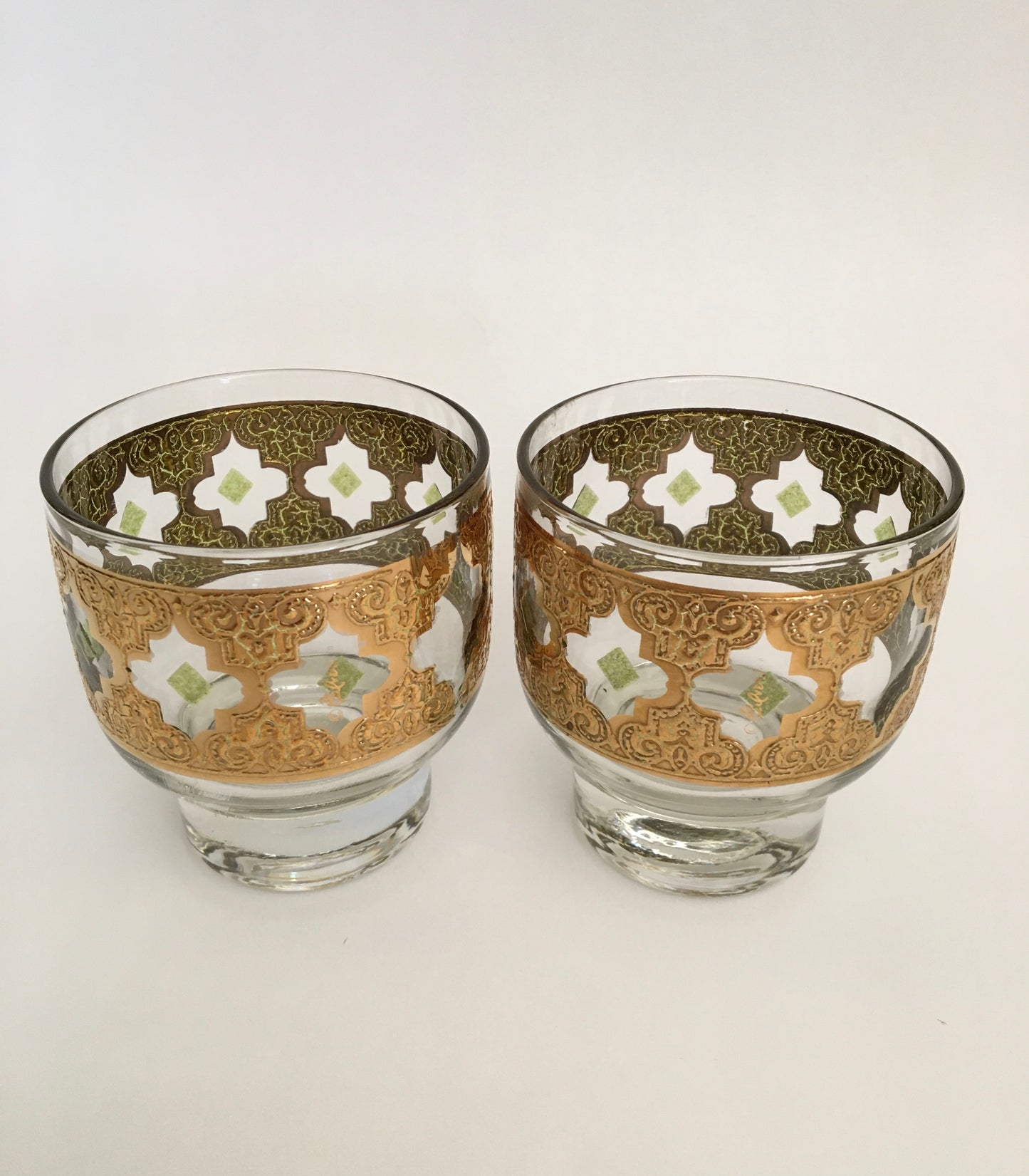 Culver Valencia Footed Rocks (Pair) 2 Available